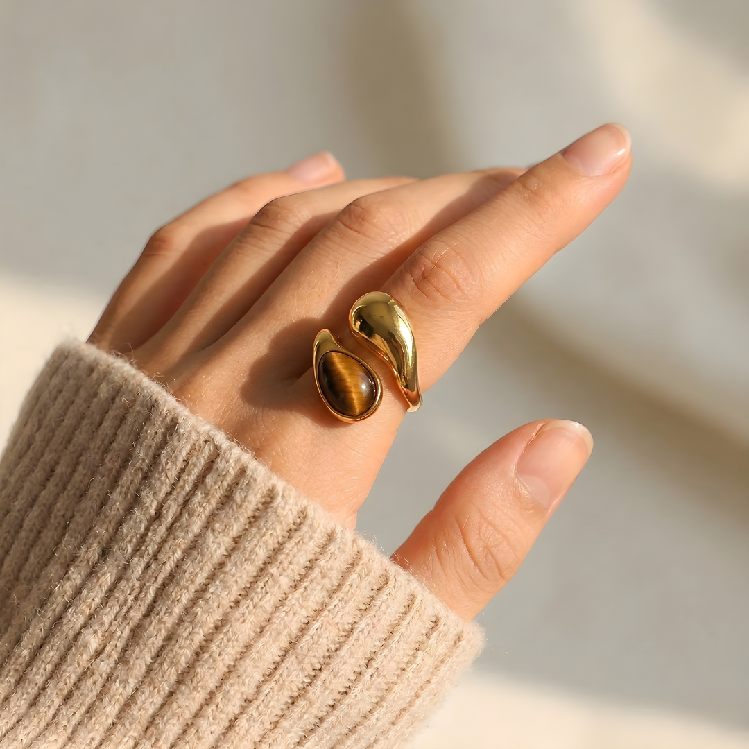 Anillo Talismán Ojo de Tigre