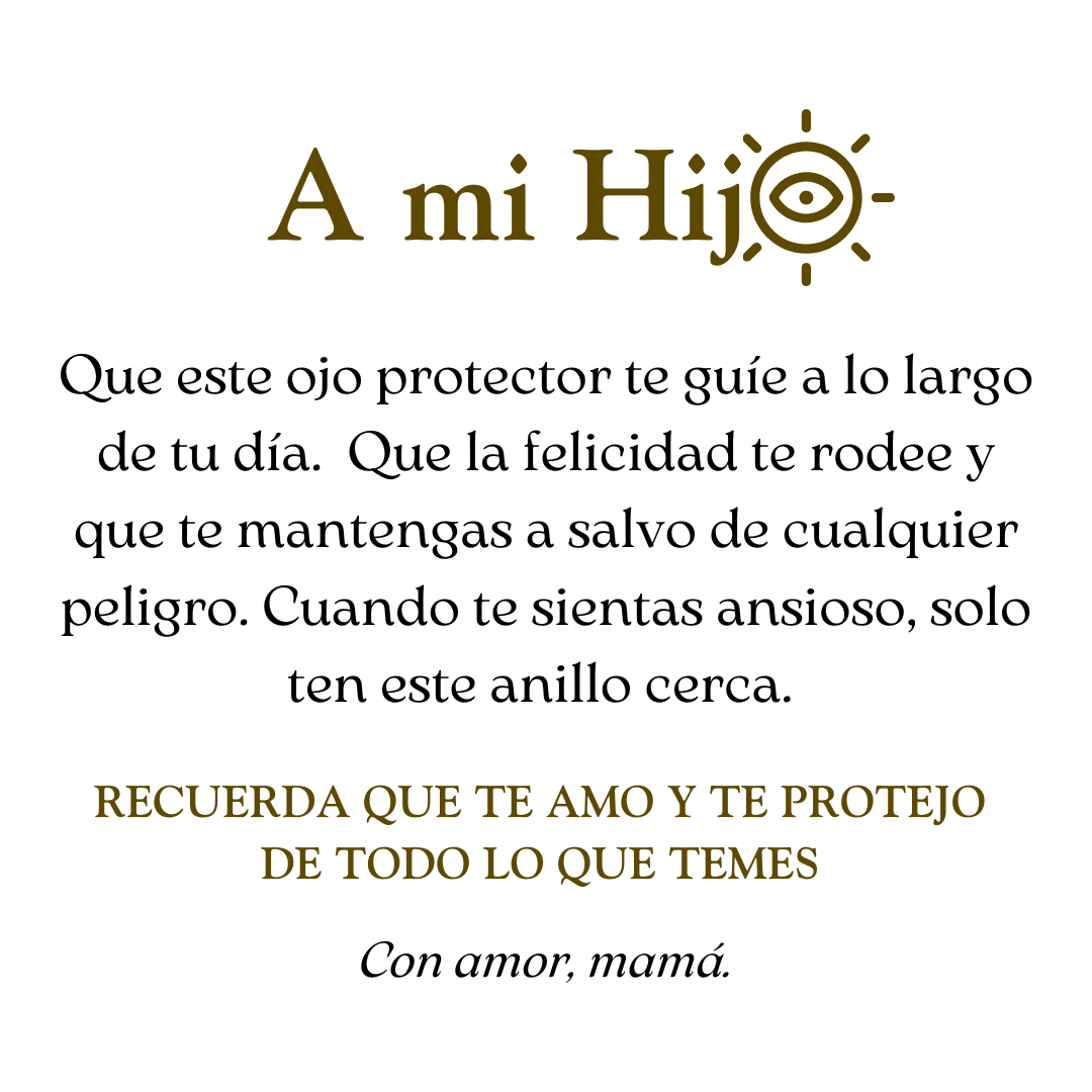 Anillo Ojo Protector- Hombre