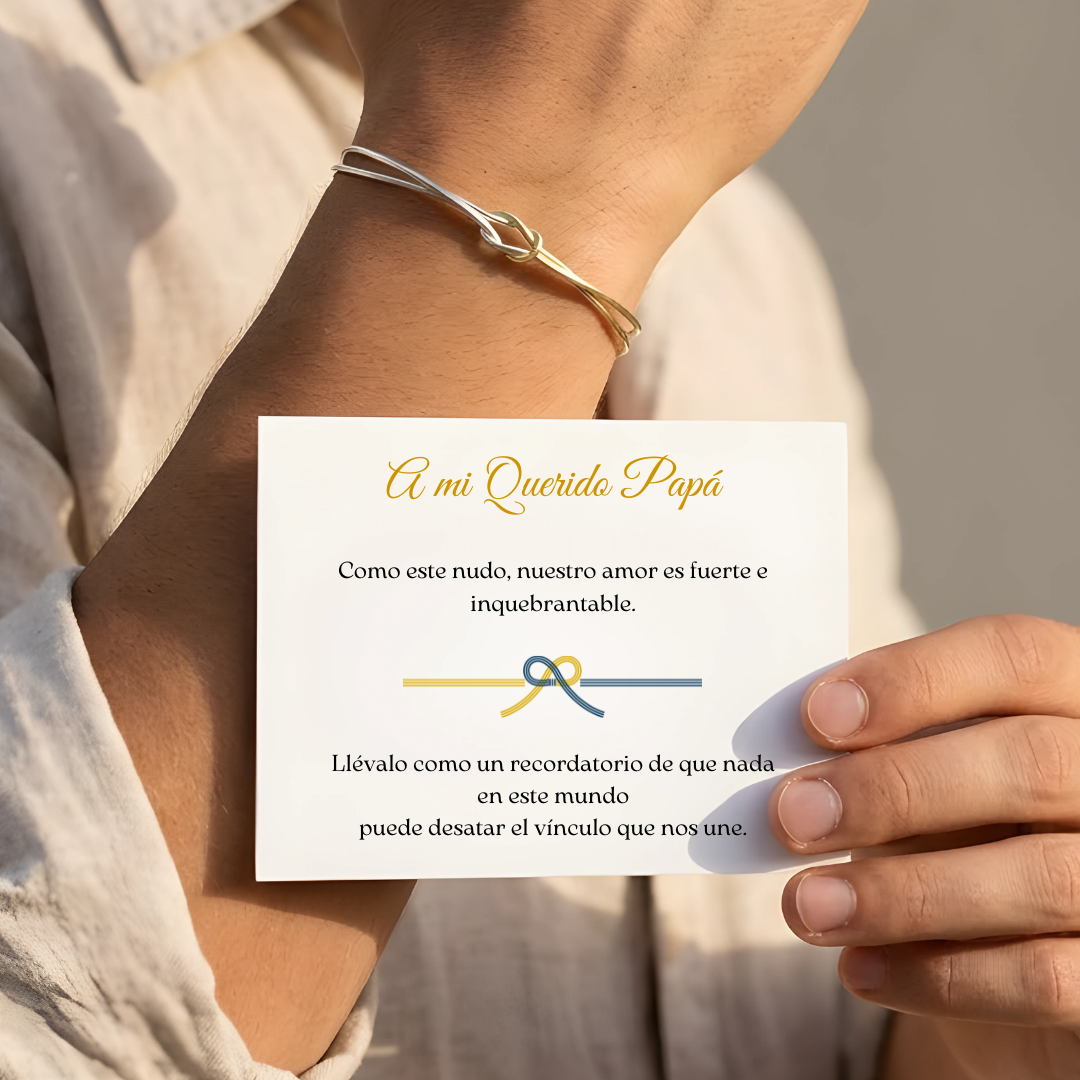 Pulsera Nudo Eterno - A mi Papá