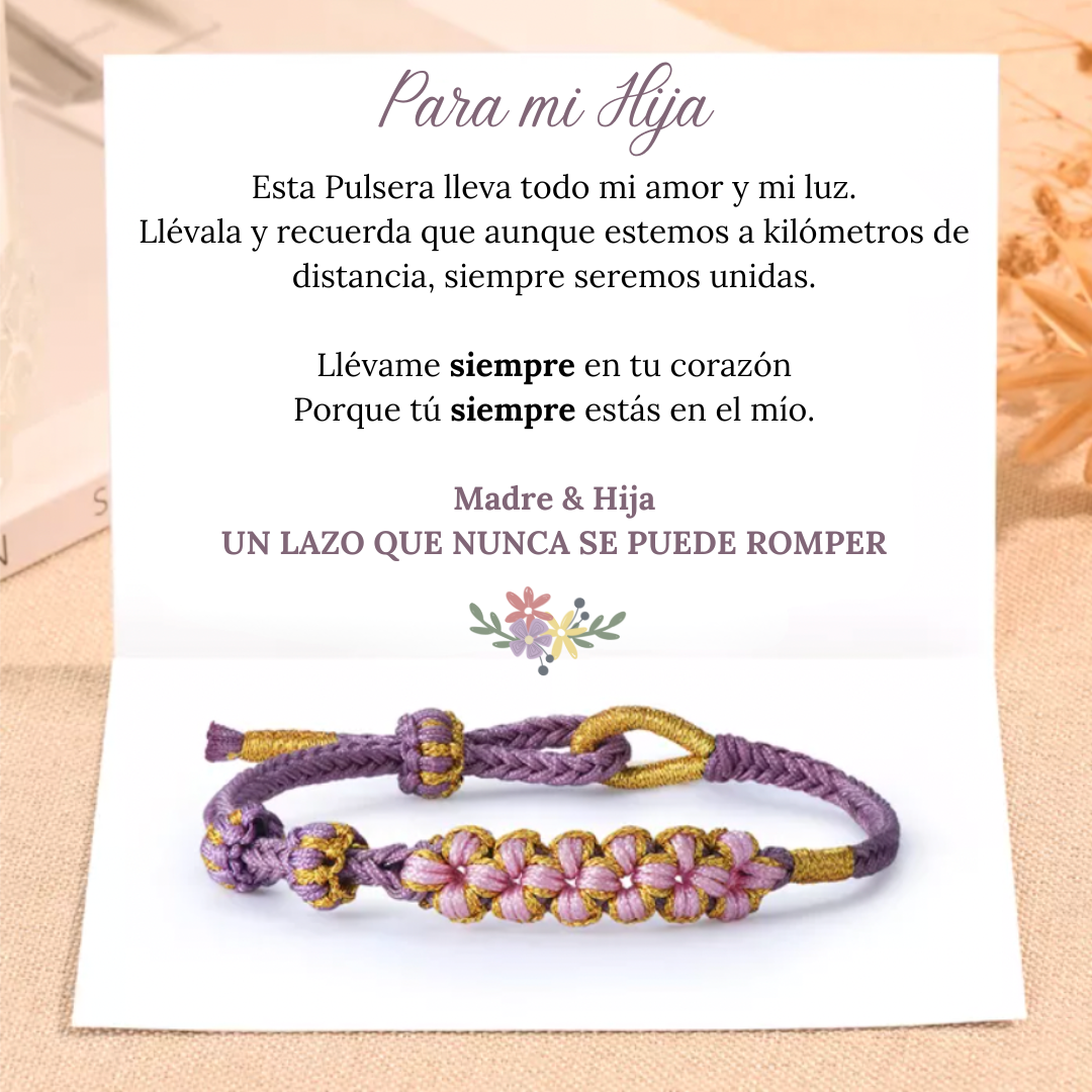 Pulsera Nudo de Flor - Madre & Hija