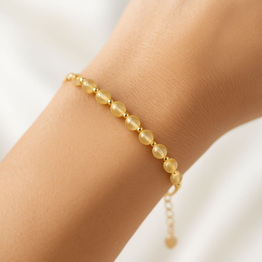 Pulsera Alegría y Transmutación de Citrino Natural