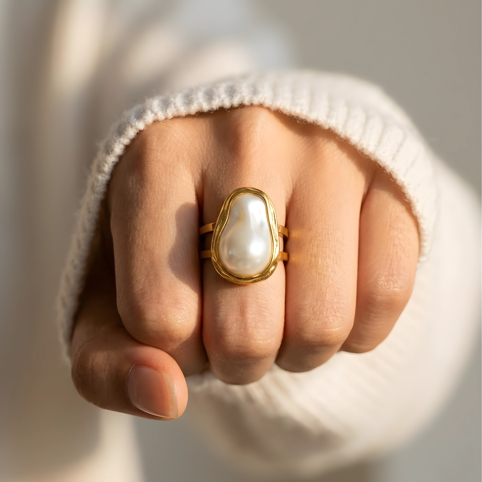 Anillo Perla Bianca