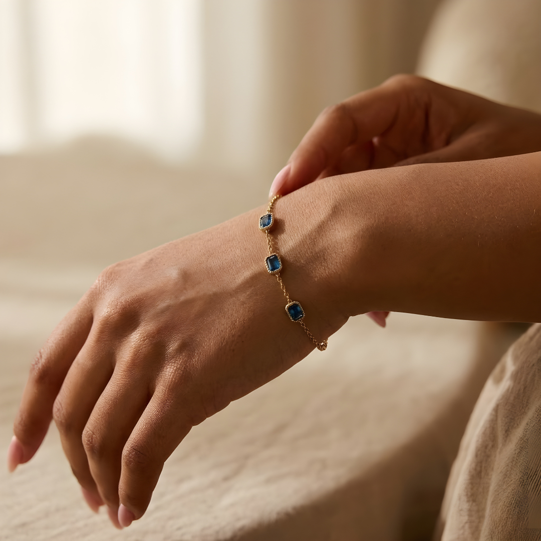 Pulsera Zafiro Azul