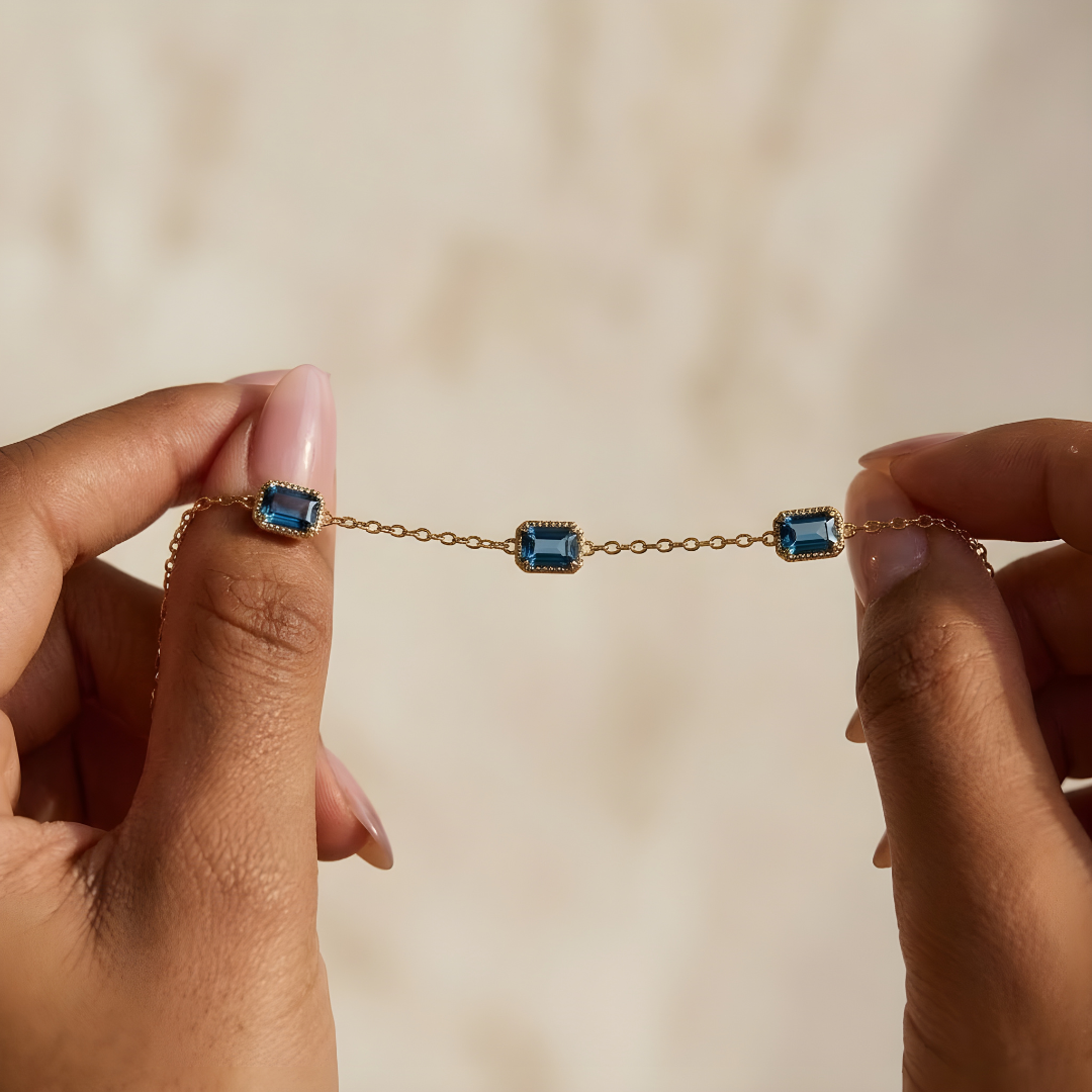 Pulsera Zafiro Azul