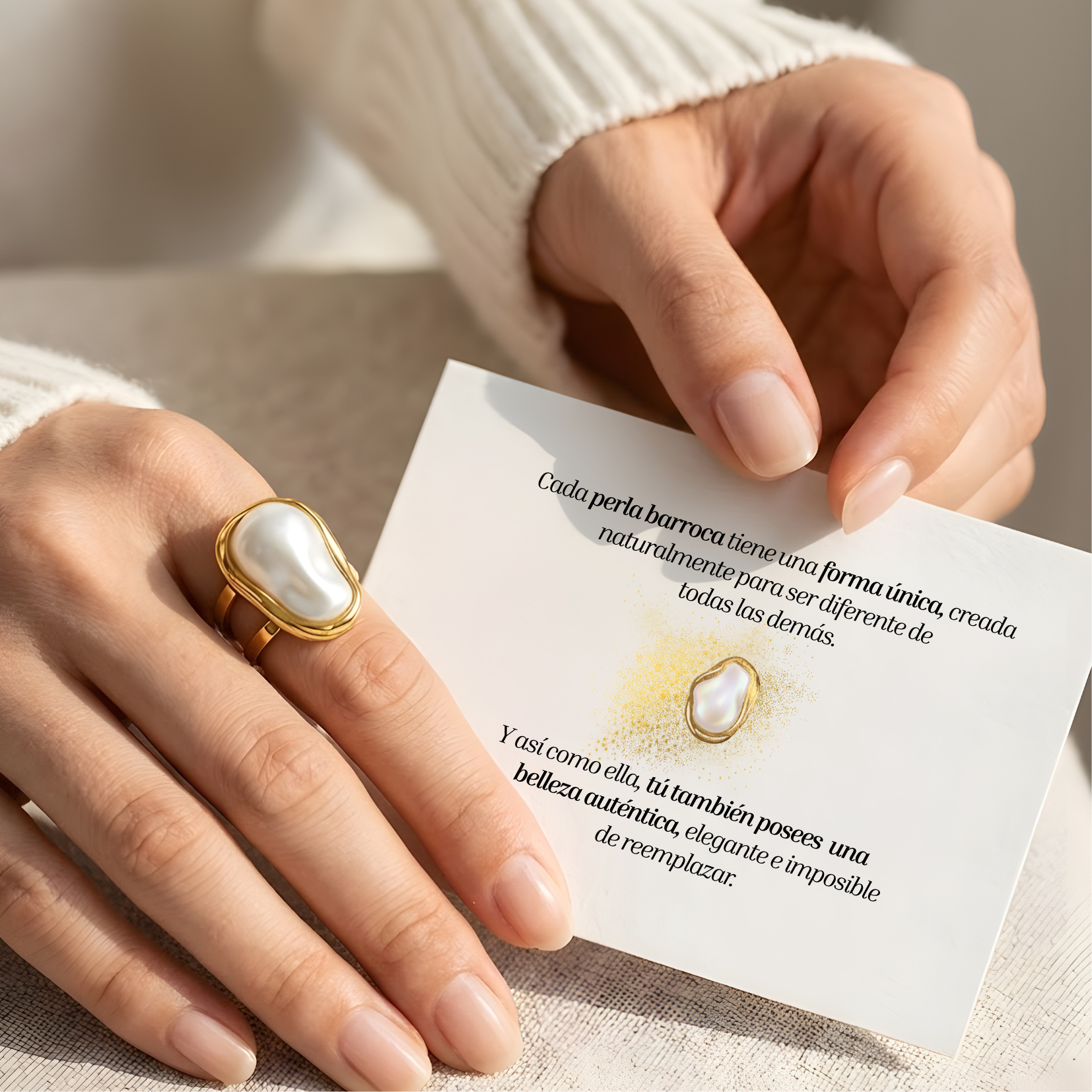 Anillo Perla Bianca