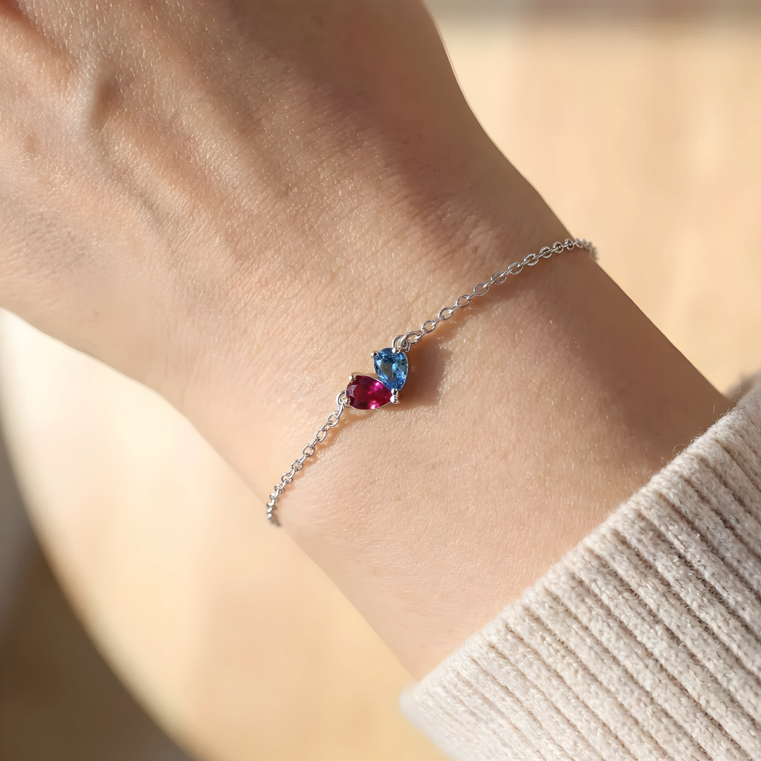 Pulsera Dos Corazones – Nuestro Vínculo