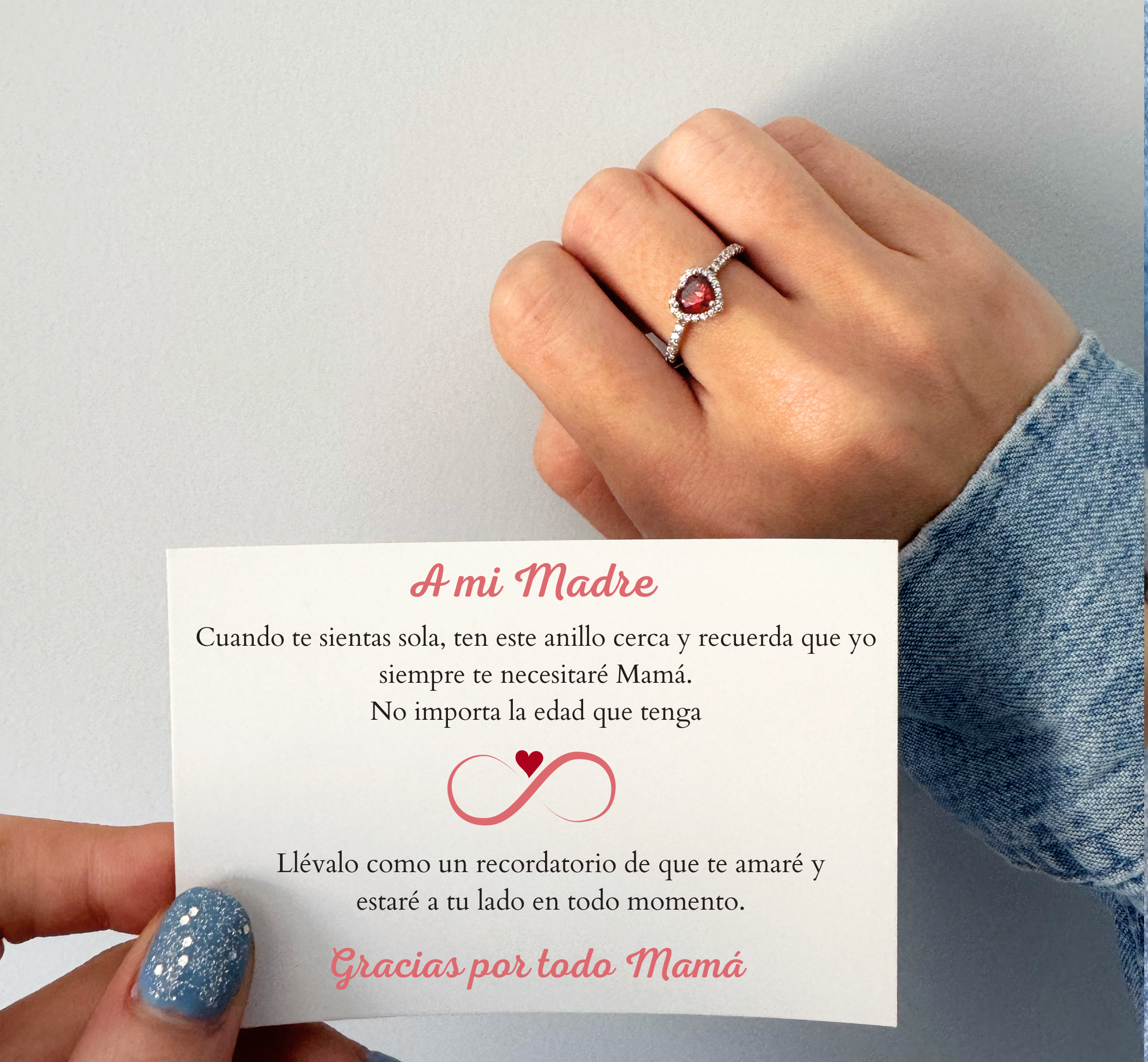 Anillo de Promesa Eterna - A mi Madre