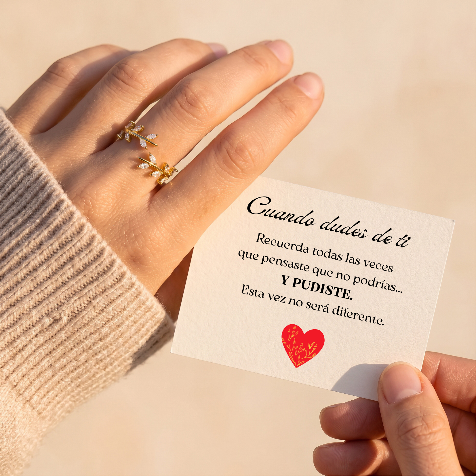 Anillo Cree en ti