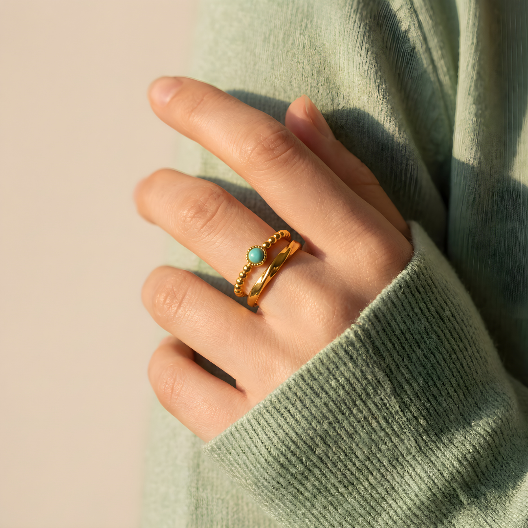 Anillo Amuleto Amazonita – Equilibrio