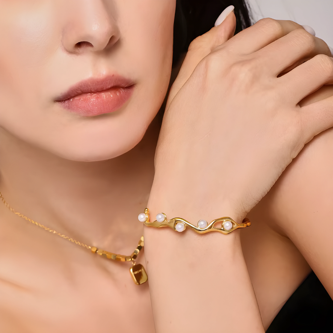 Pulsera Golden Pearl