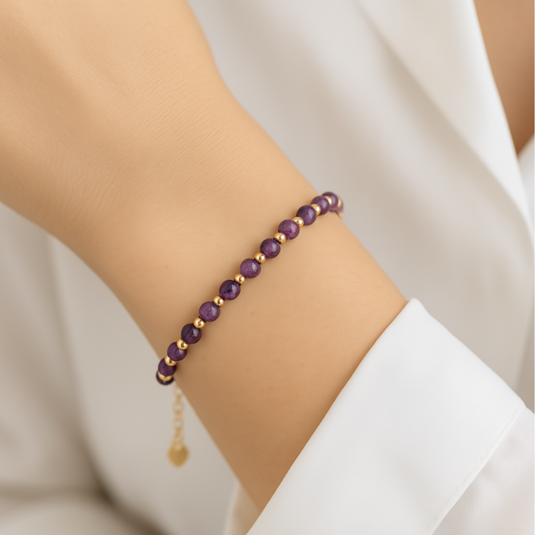 Pulsera Intuición Sagrada de Amatista Natural