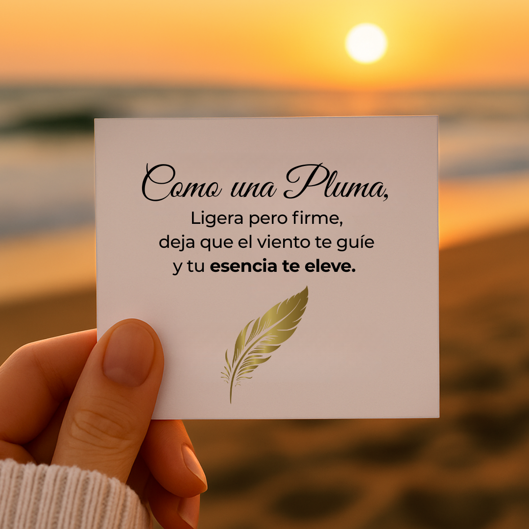 Pulsera Pluma Dorada