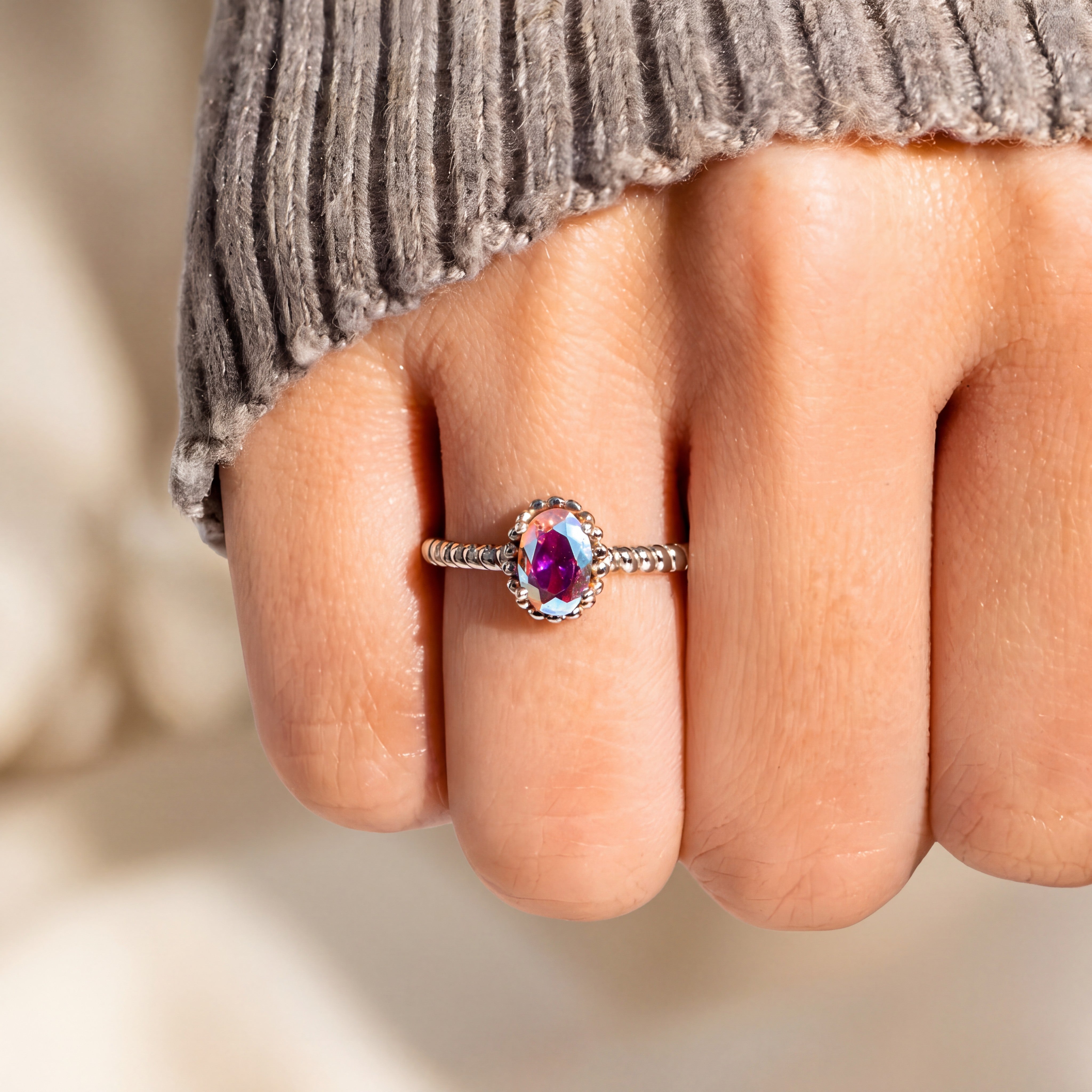 Anillo Topacio Místico