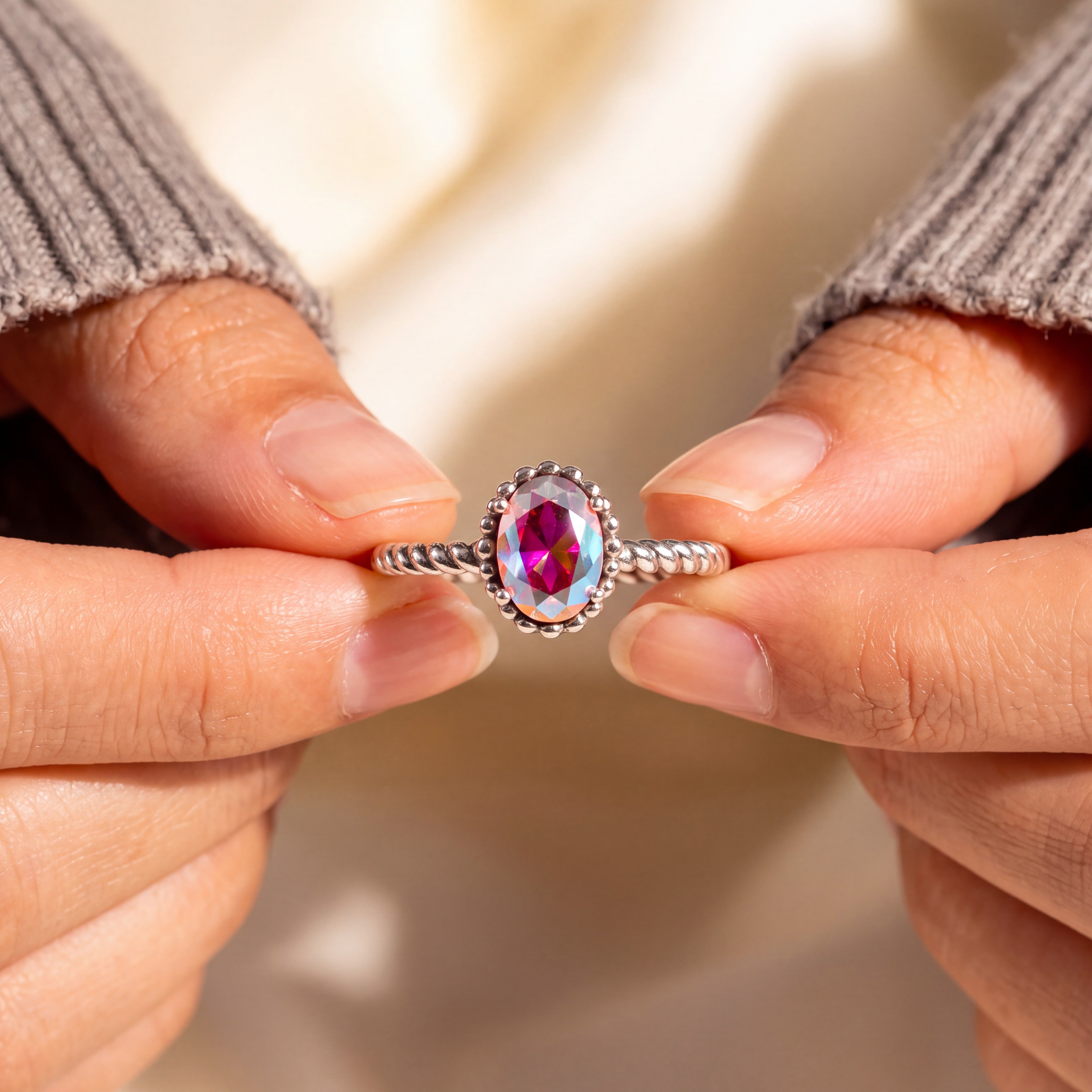 Anillo Topacio Místico