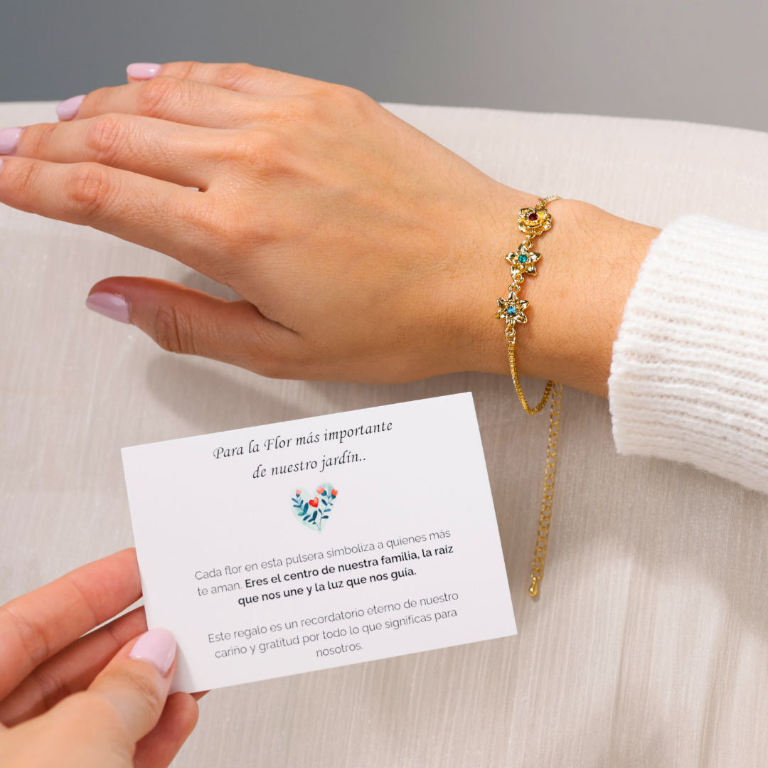 Pulsera Flores de Vida - Personalizable