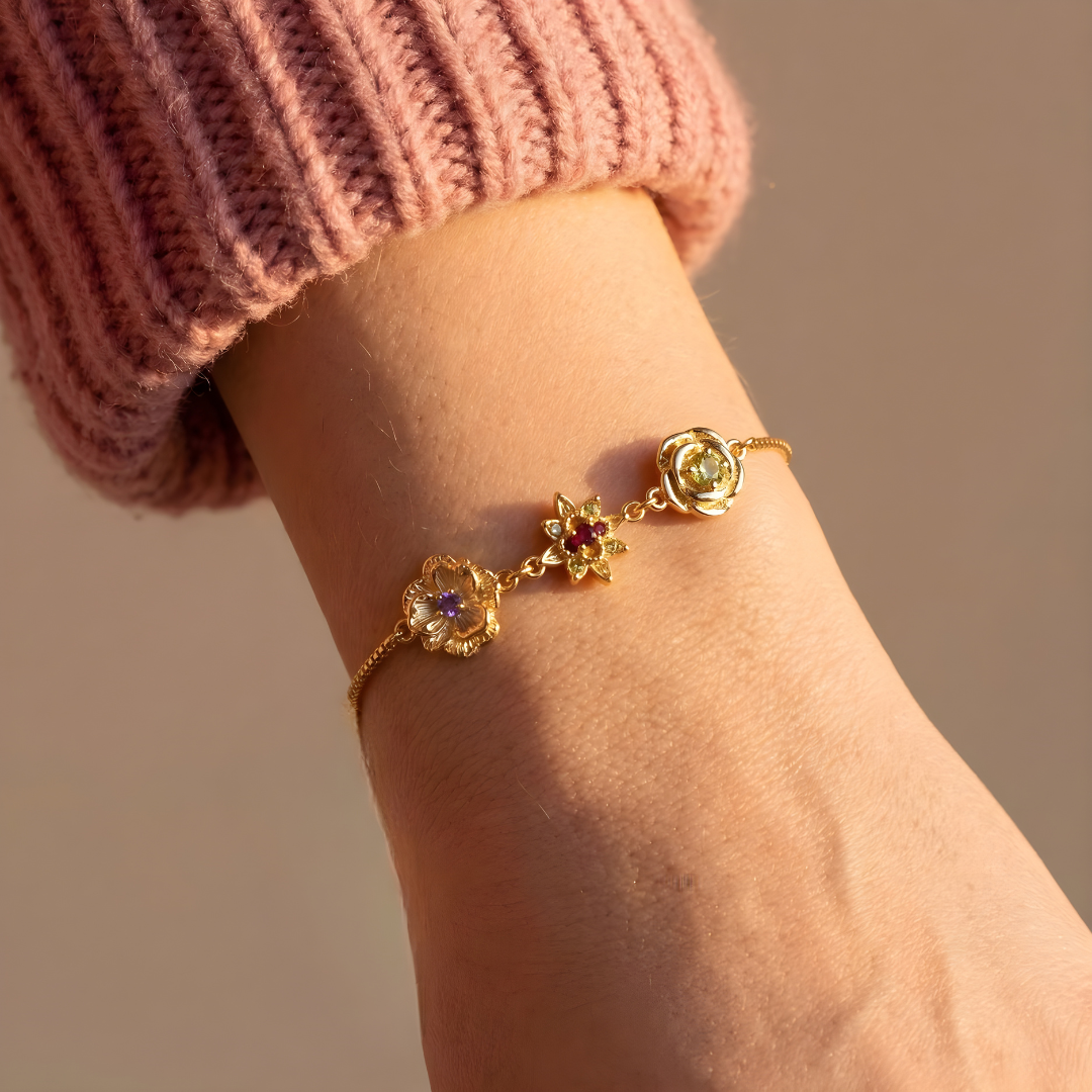 Pulsera Flores de Vida - Personalizable