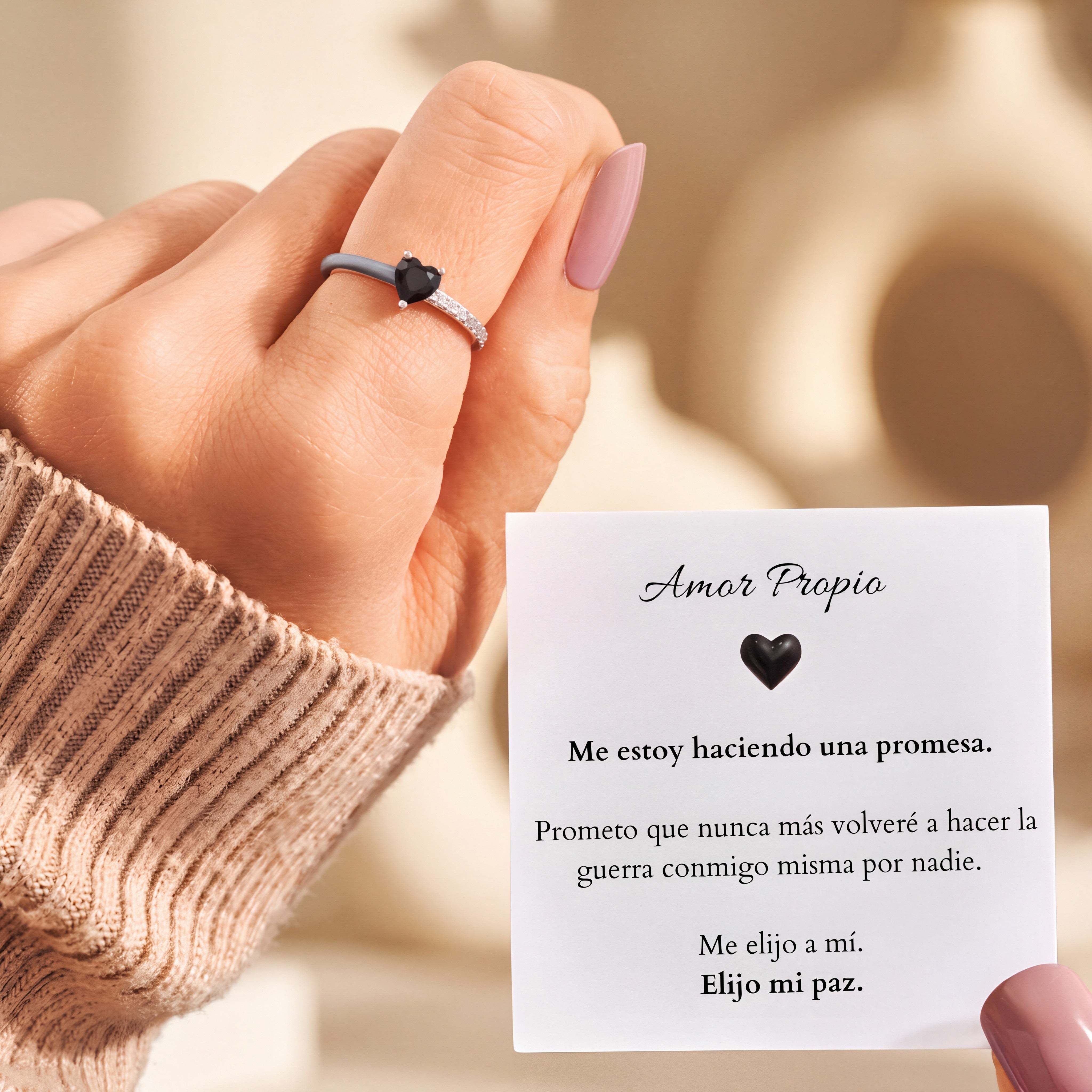 Anillo Amor Propio -Elijo mi paz