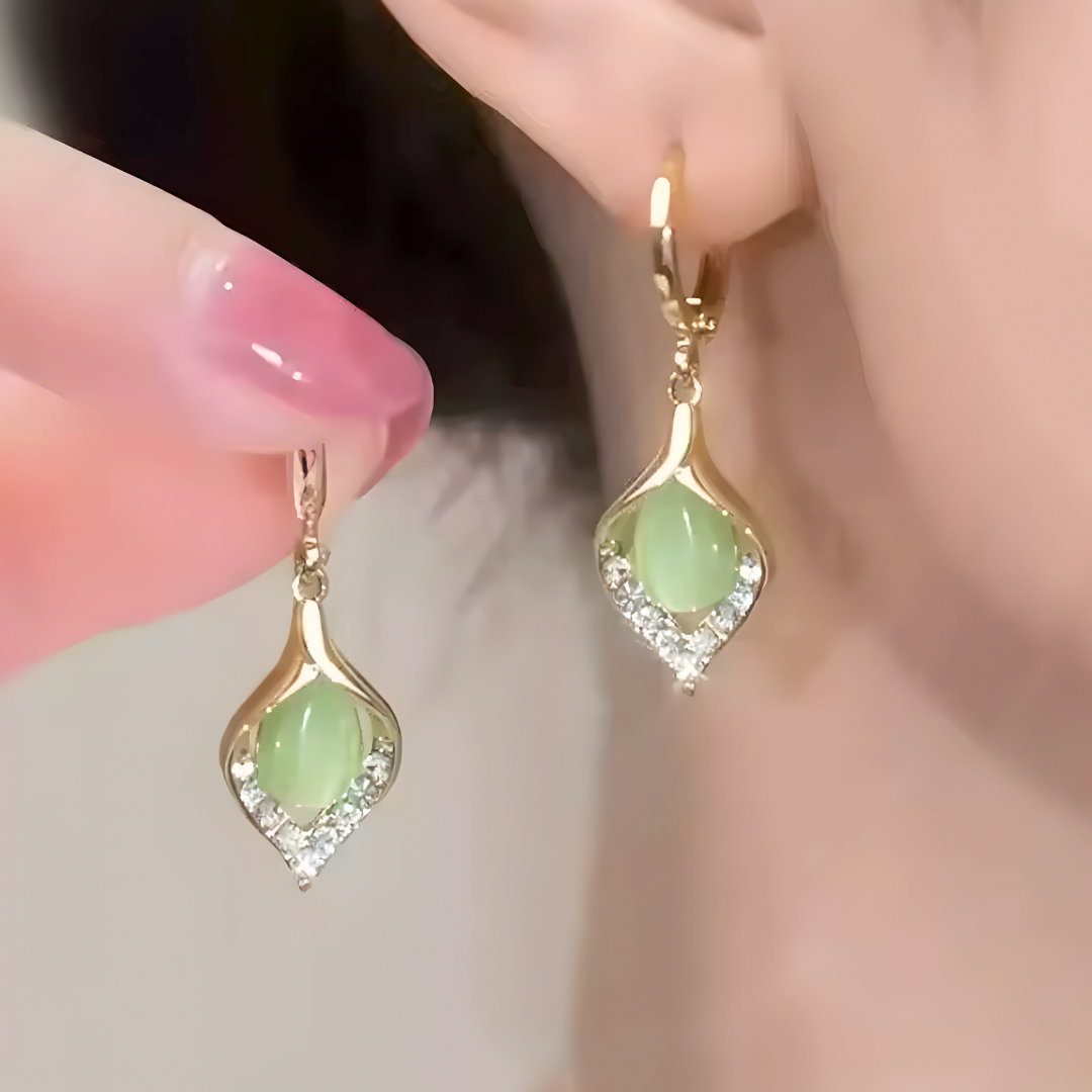 Aretes Crystal Diamond  - Plata de ley 925