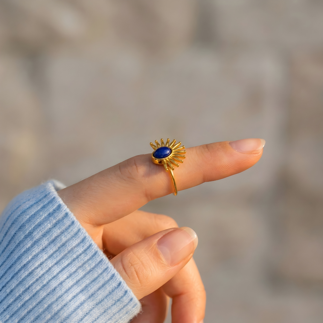 Anillo Talismán Lapislázuli