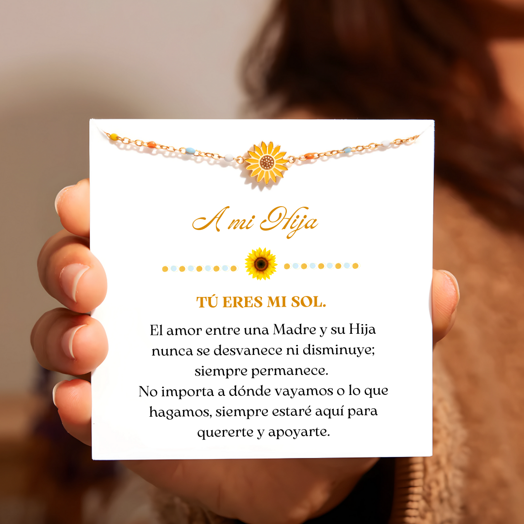 Pulsera Girasol - A mi Hija