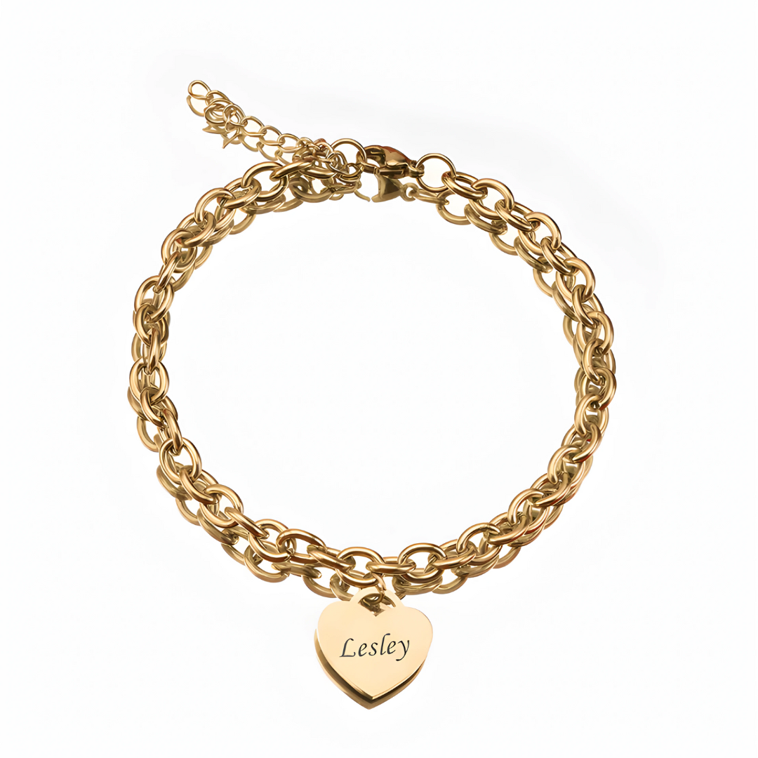 Pulsera de corazones- Personalizable hasta 6 corazones