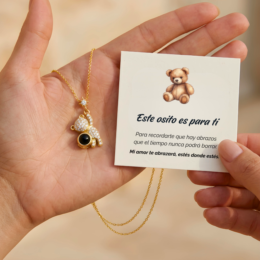 Collar Osito Abrazo- Personalizado