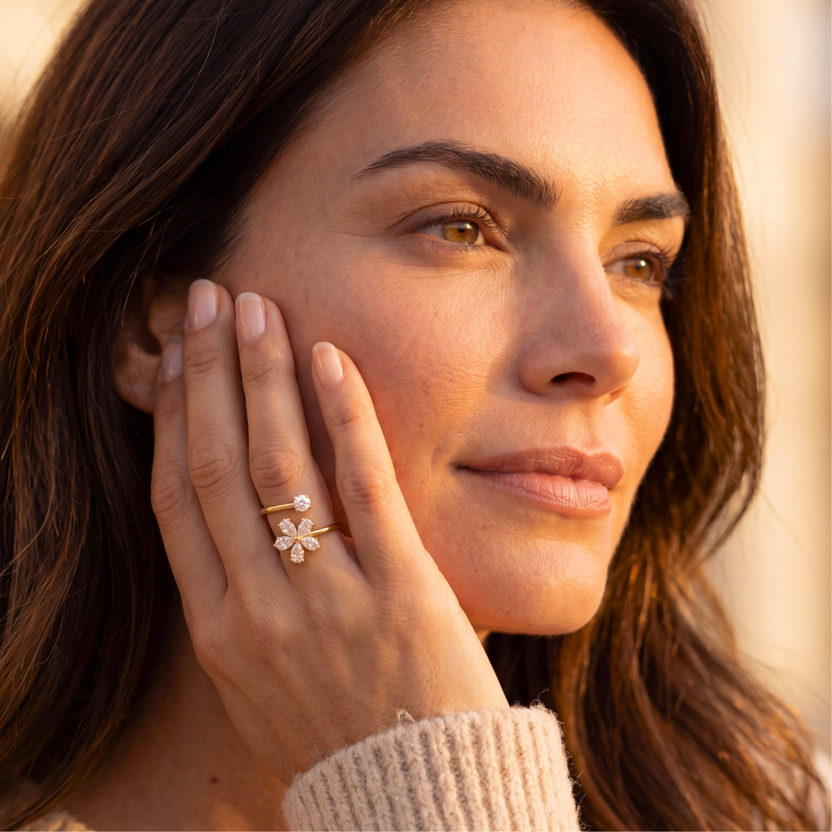 Anillo Flora Crystal