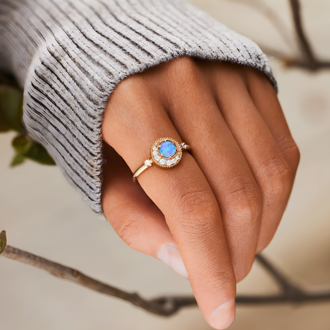 Anillo Piedra Lunar