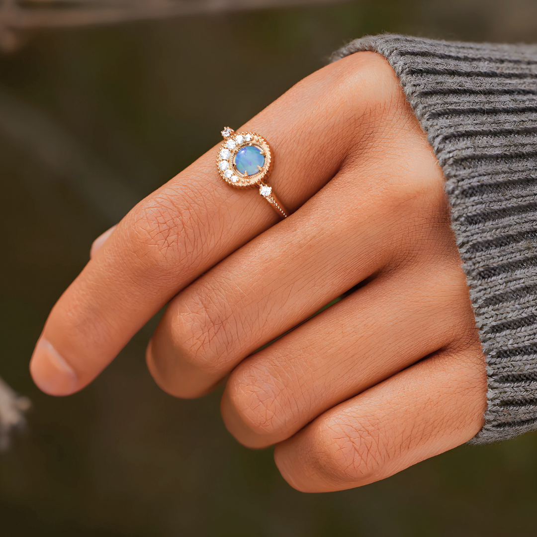 Anillo Piedra Lunar