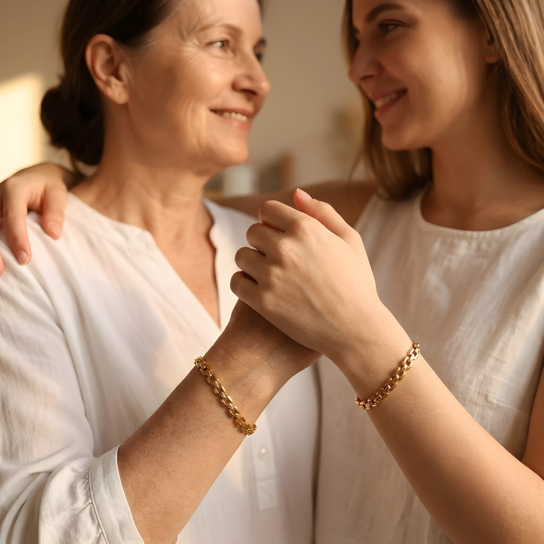 Pulsera Lazo Dorado- Madre & Hija