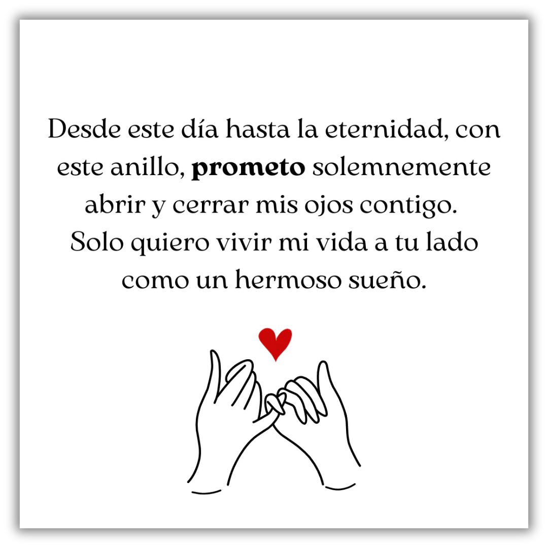 Anillo Promesa de Amor- Set de dos Anillos