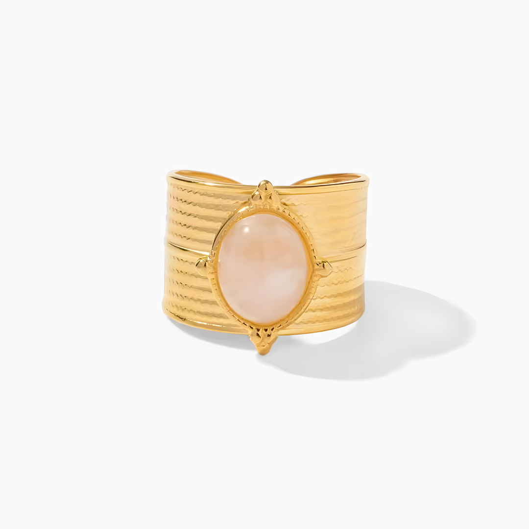 Anillo Amuleto- Cuarzo Rosa