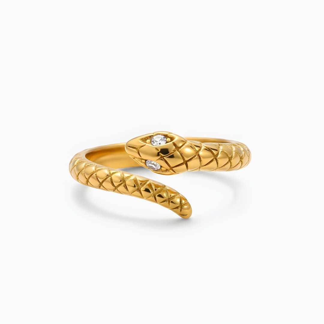 Anillo Serpiente Dorada