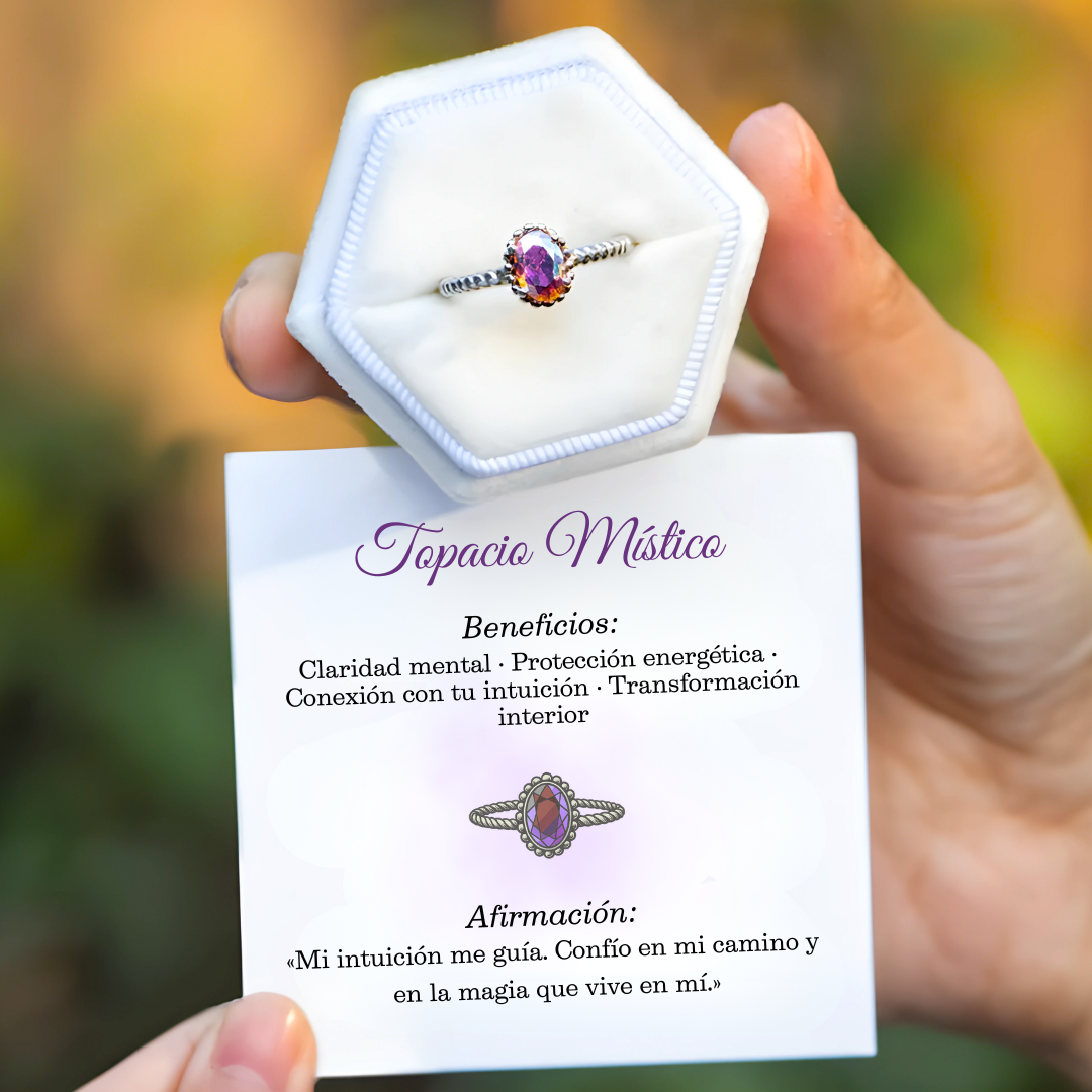 Anillo Topacio Místico – Joyería Rodriguez