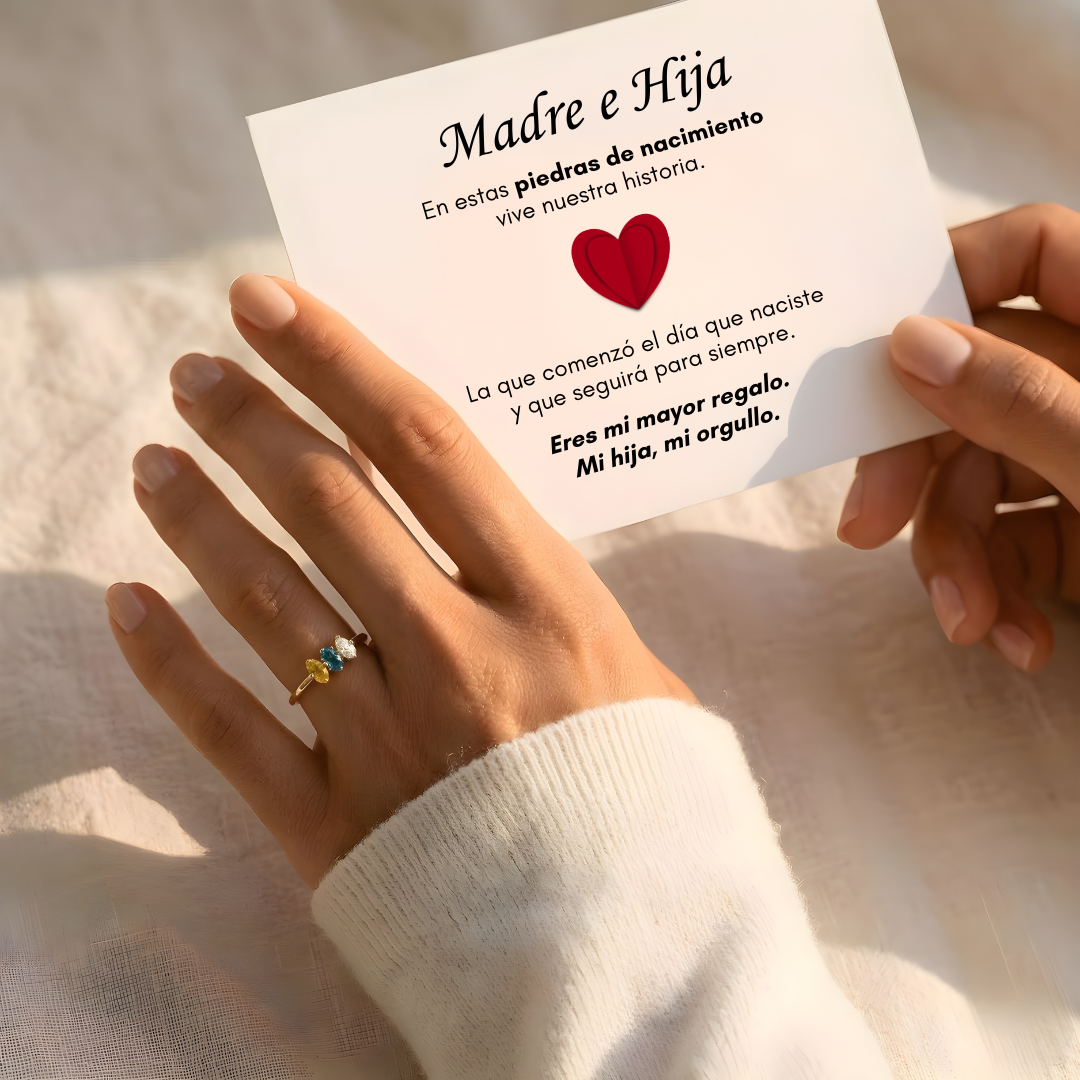 Anillo Piedras de Nacimiento- Madre & Hija