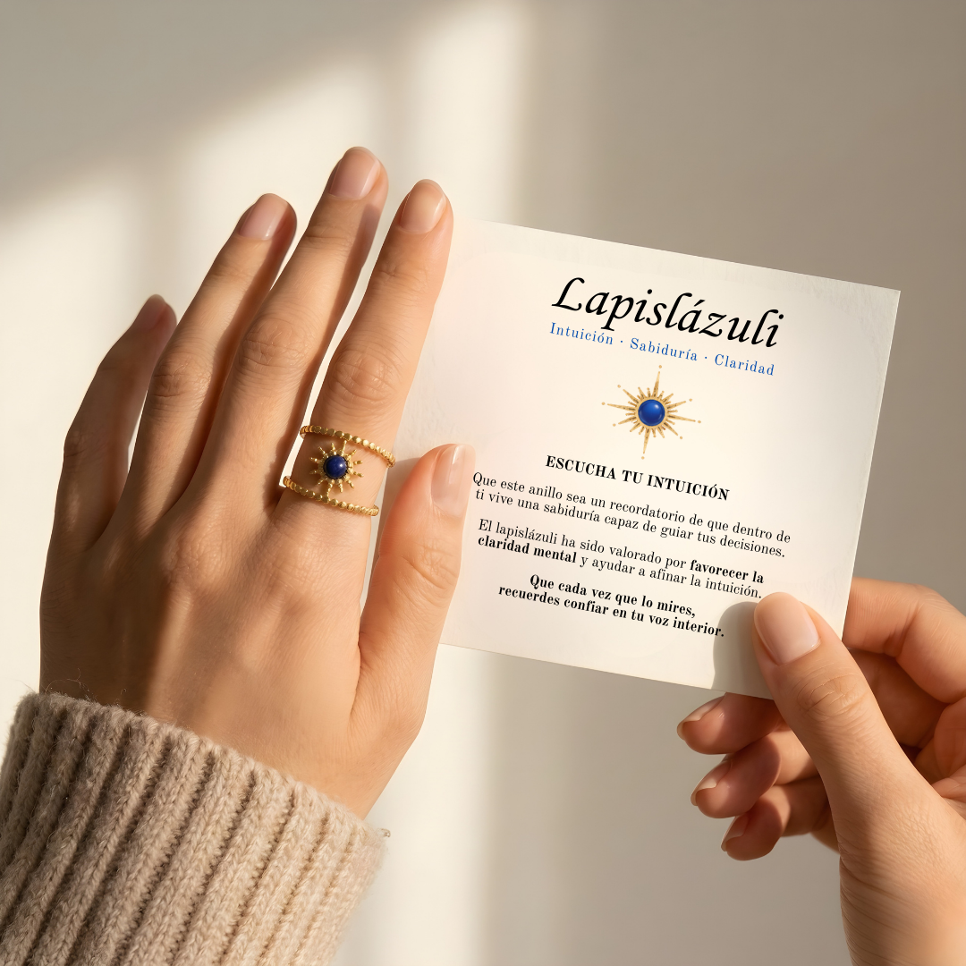 Anillo Intuición- Lapislázuli