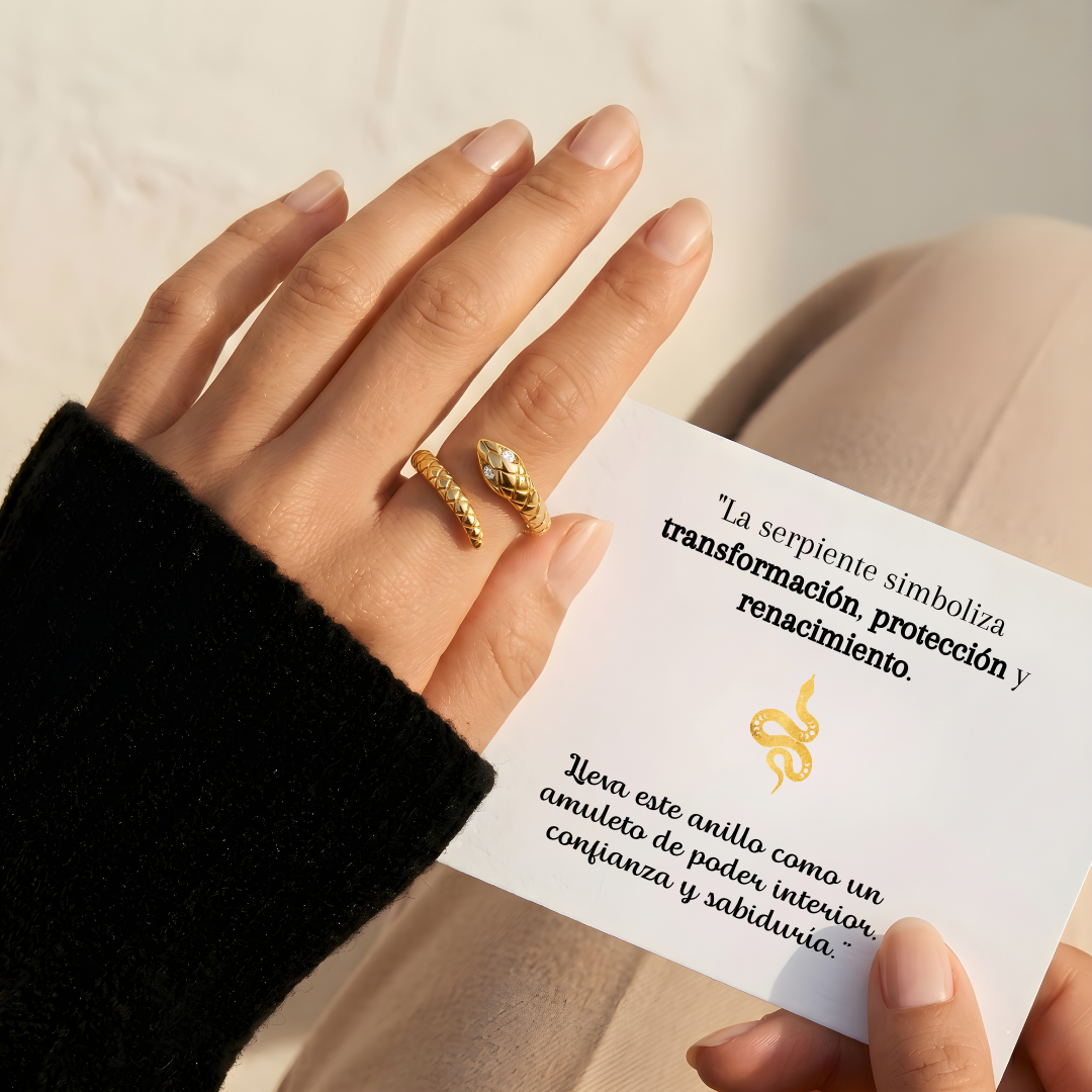 Anillo Serpiente Dorada