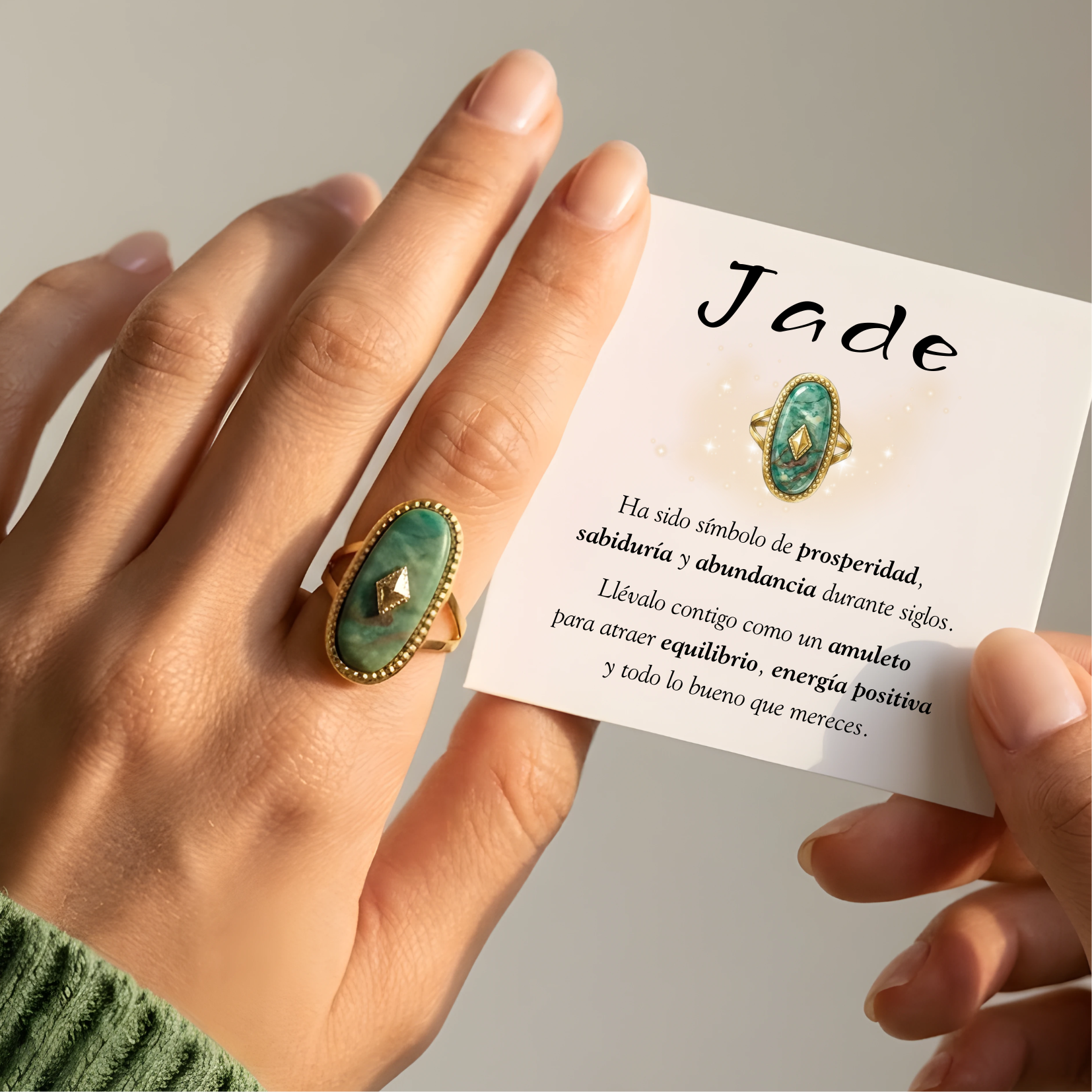 Anillo Amuleto Jade