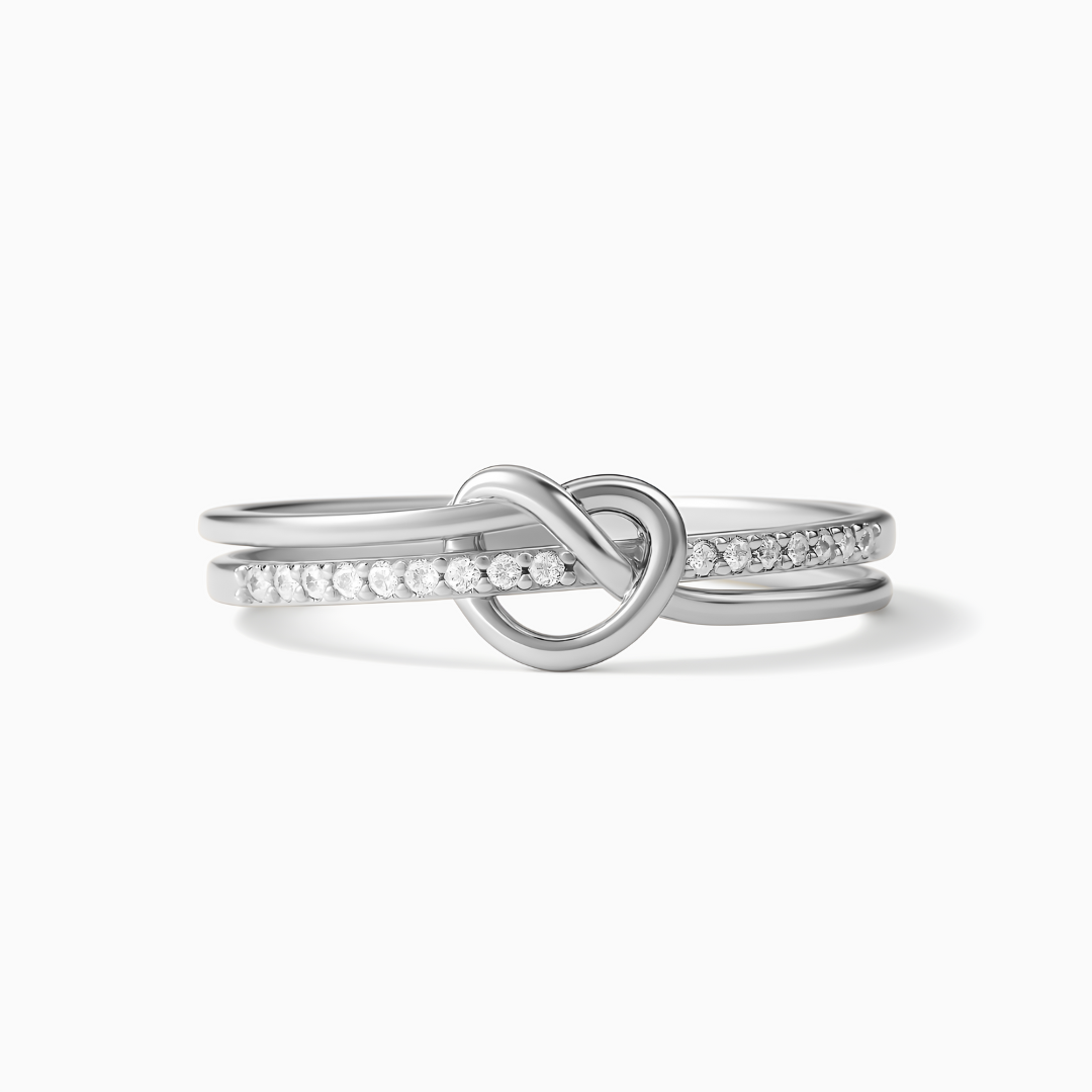 Anillo Nudo de corazón - Tú y Yo