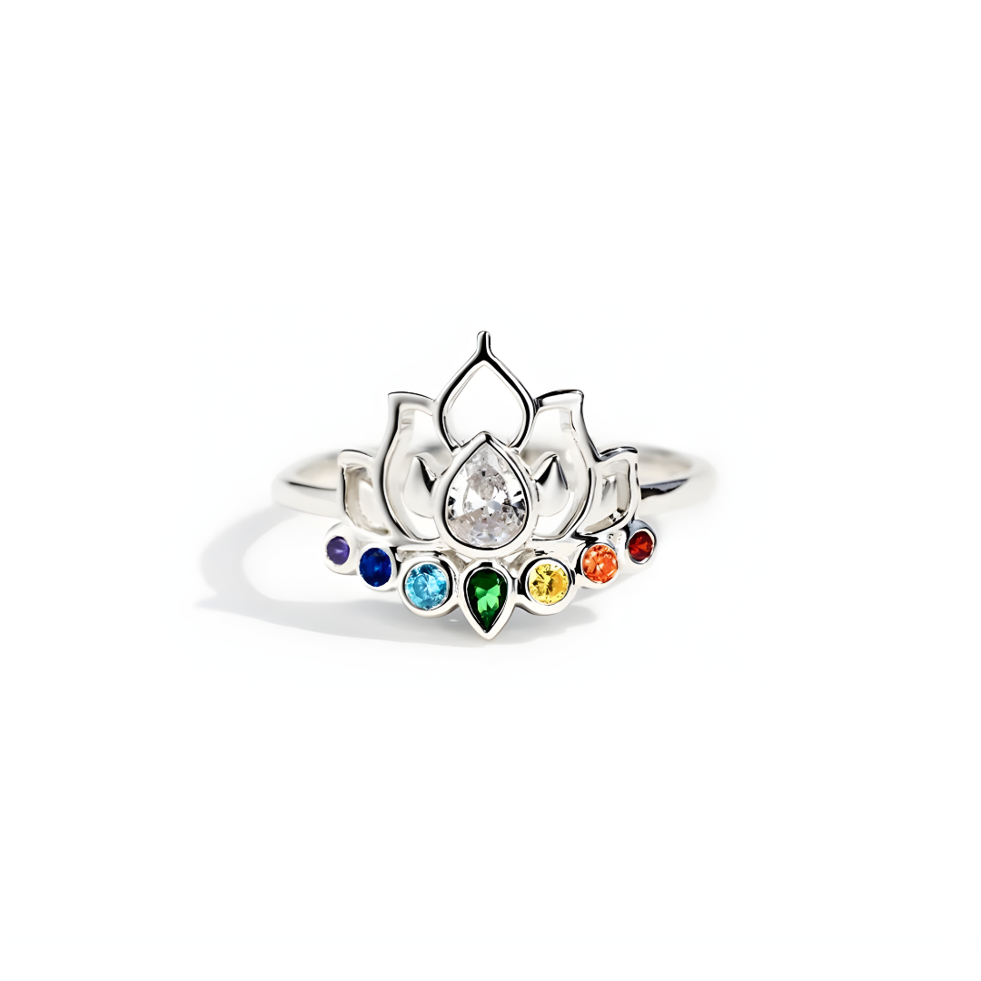 Anillo Lotus Rainbow - Comenzar de Nuevo