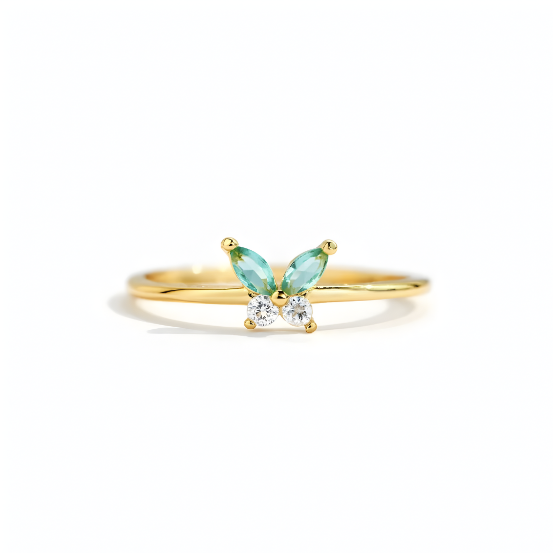 Anillo Mariposa Brillante - Amor y Amistad