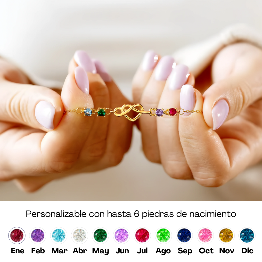 Pulsera Lazo de Corazones