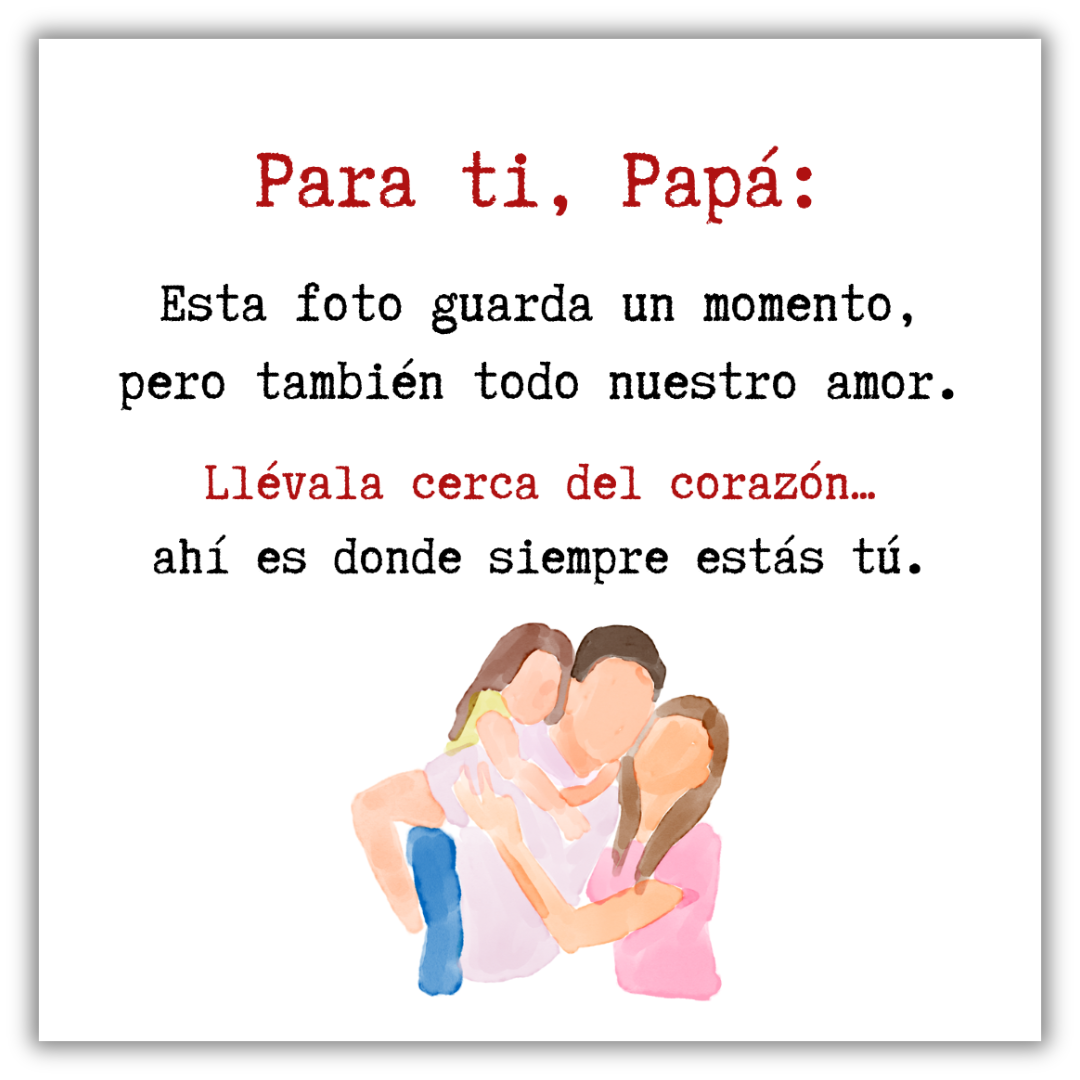 Collar Nuestra Foto - Para Papá