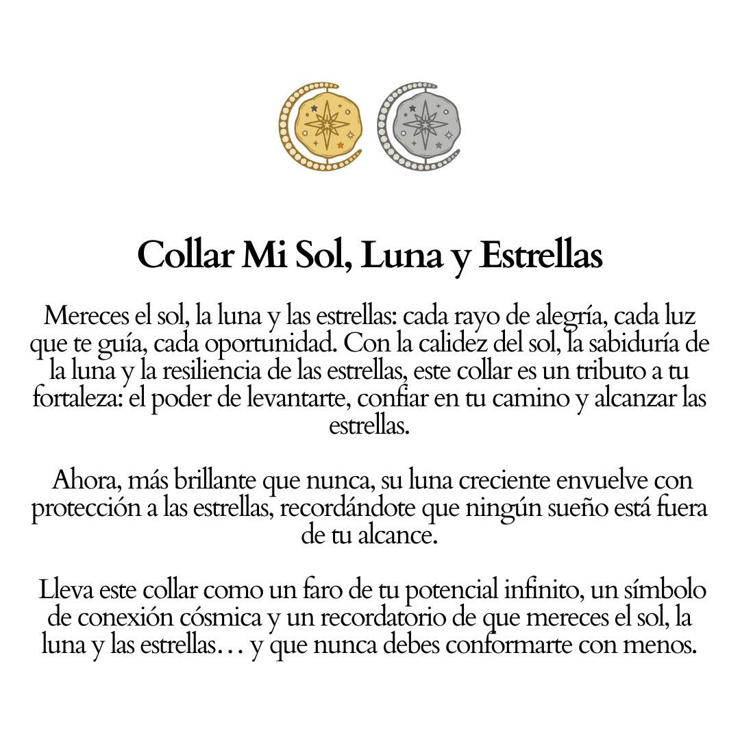 Collar Mi Sol, Luna y Estrellas