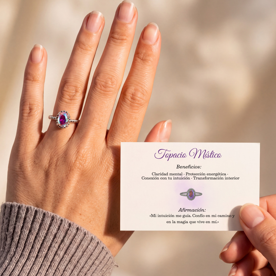 Anillo Topacio Místico