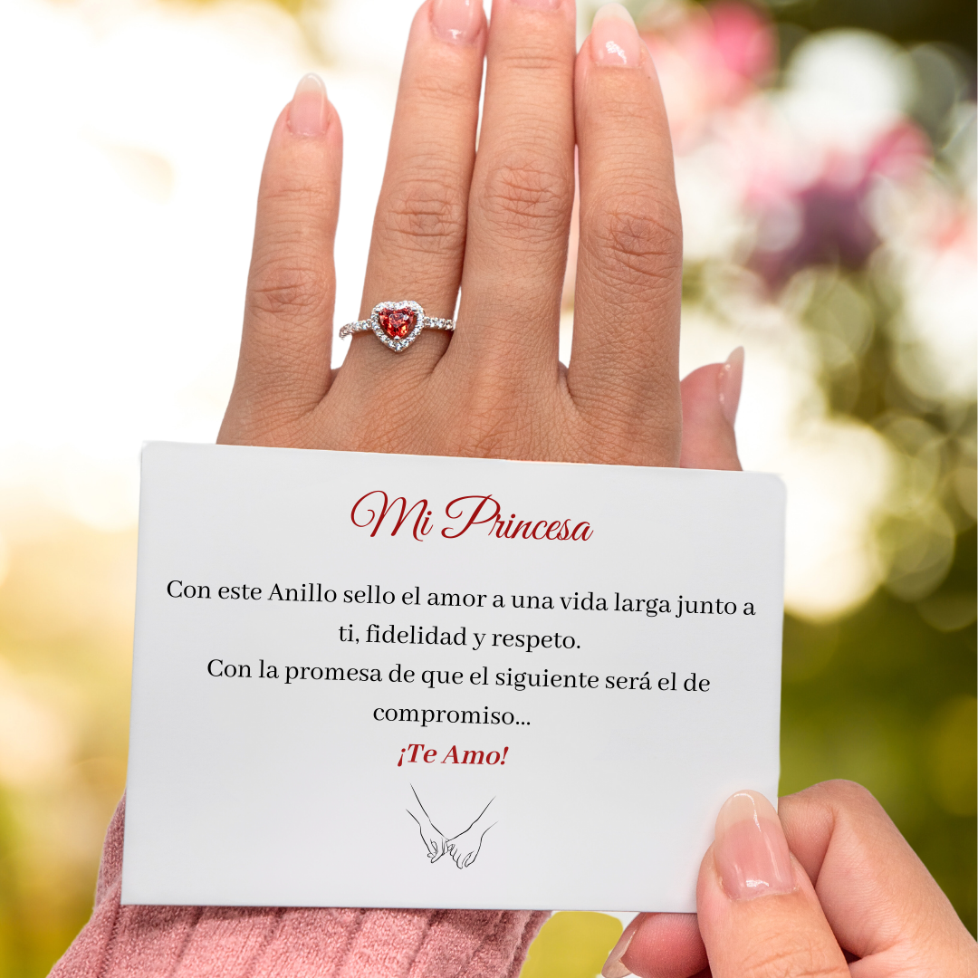 Oro Promesa De Amor Anillo Anillo De Promesa A Mi Amor