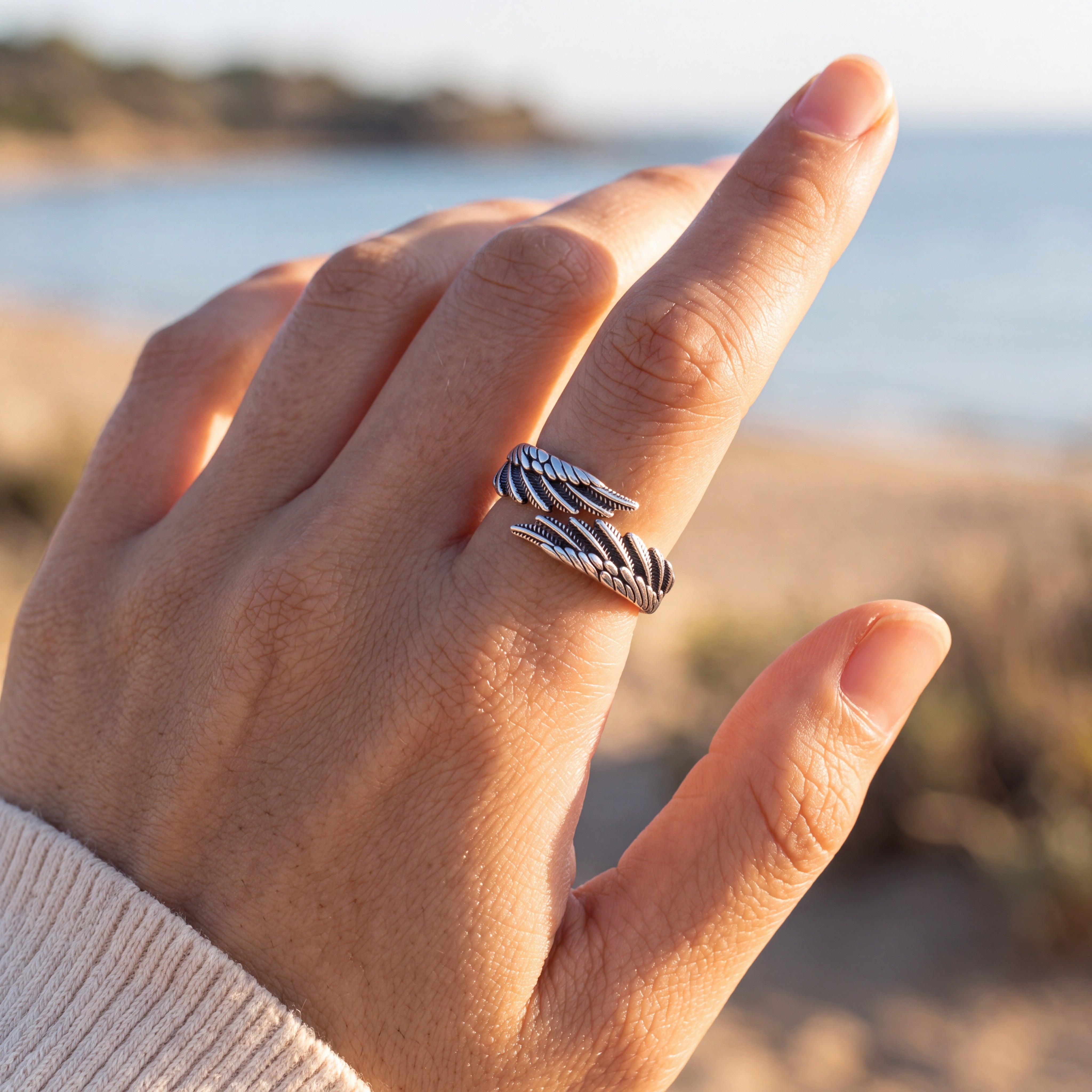 Anillo Alas de Ángel - Personalizable con Nombre