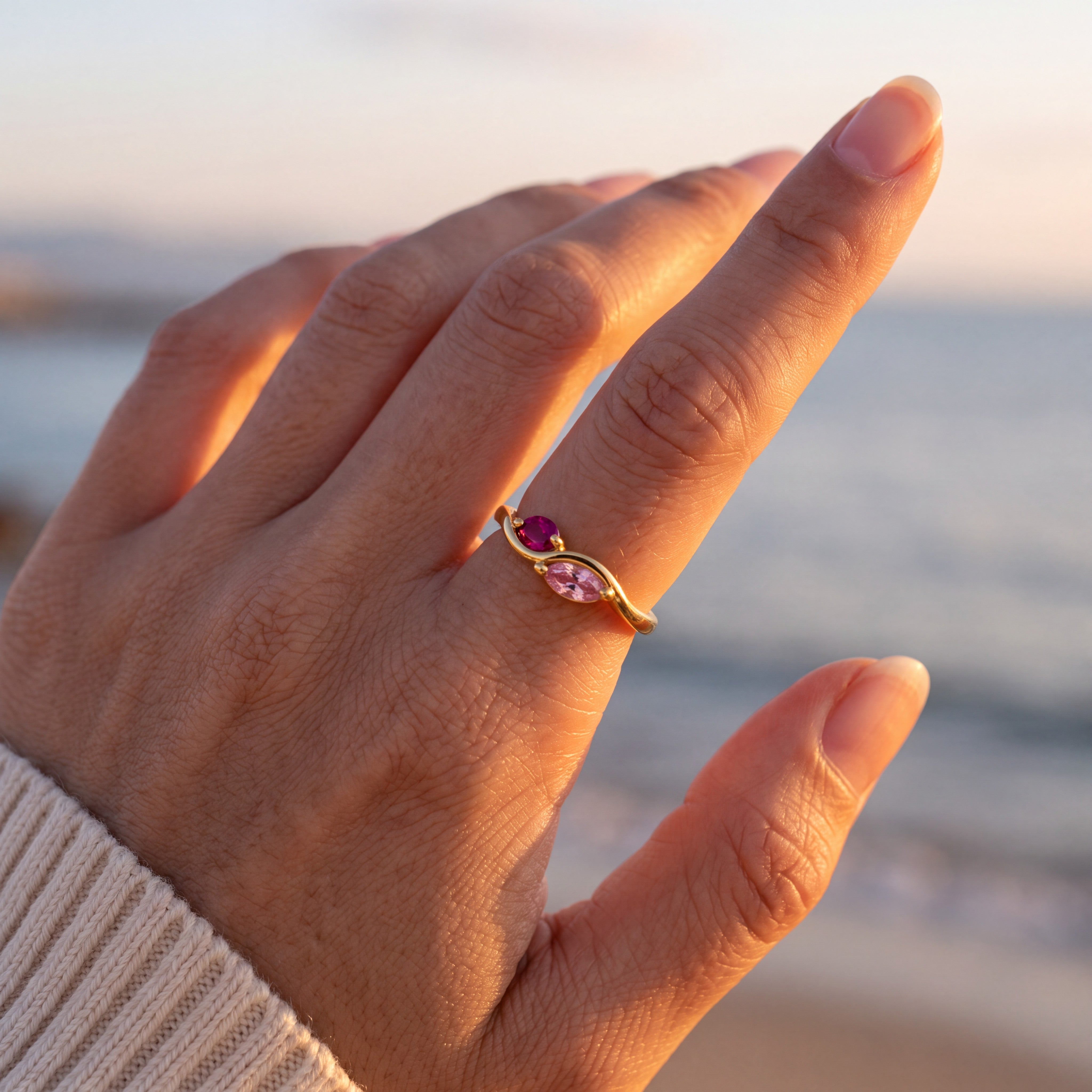 Anillo Tú & Yo – Piedras de Nacimiento