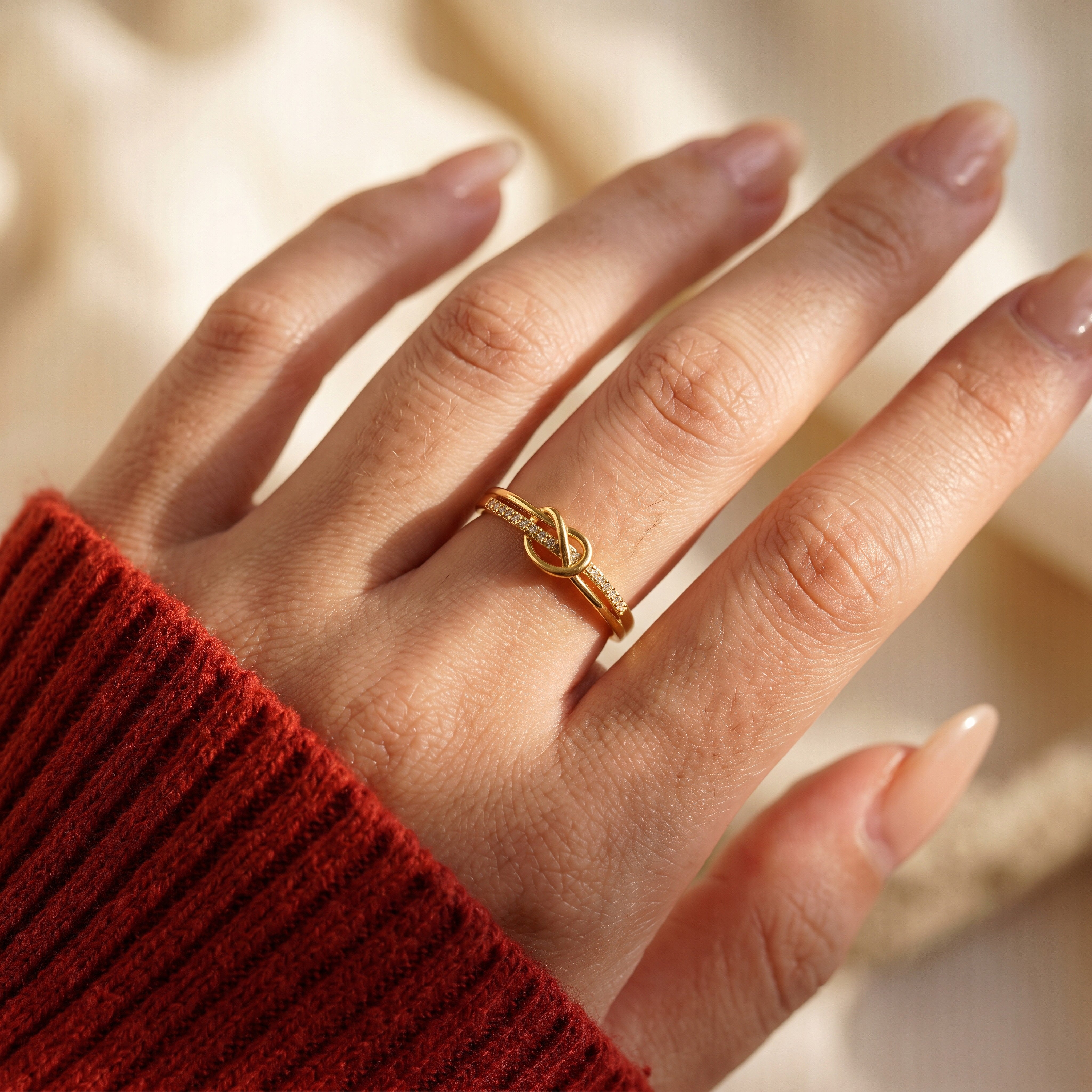 Anillo Nudo de corazón