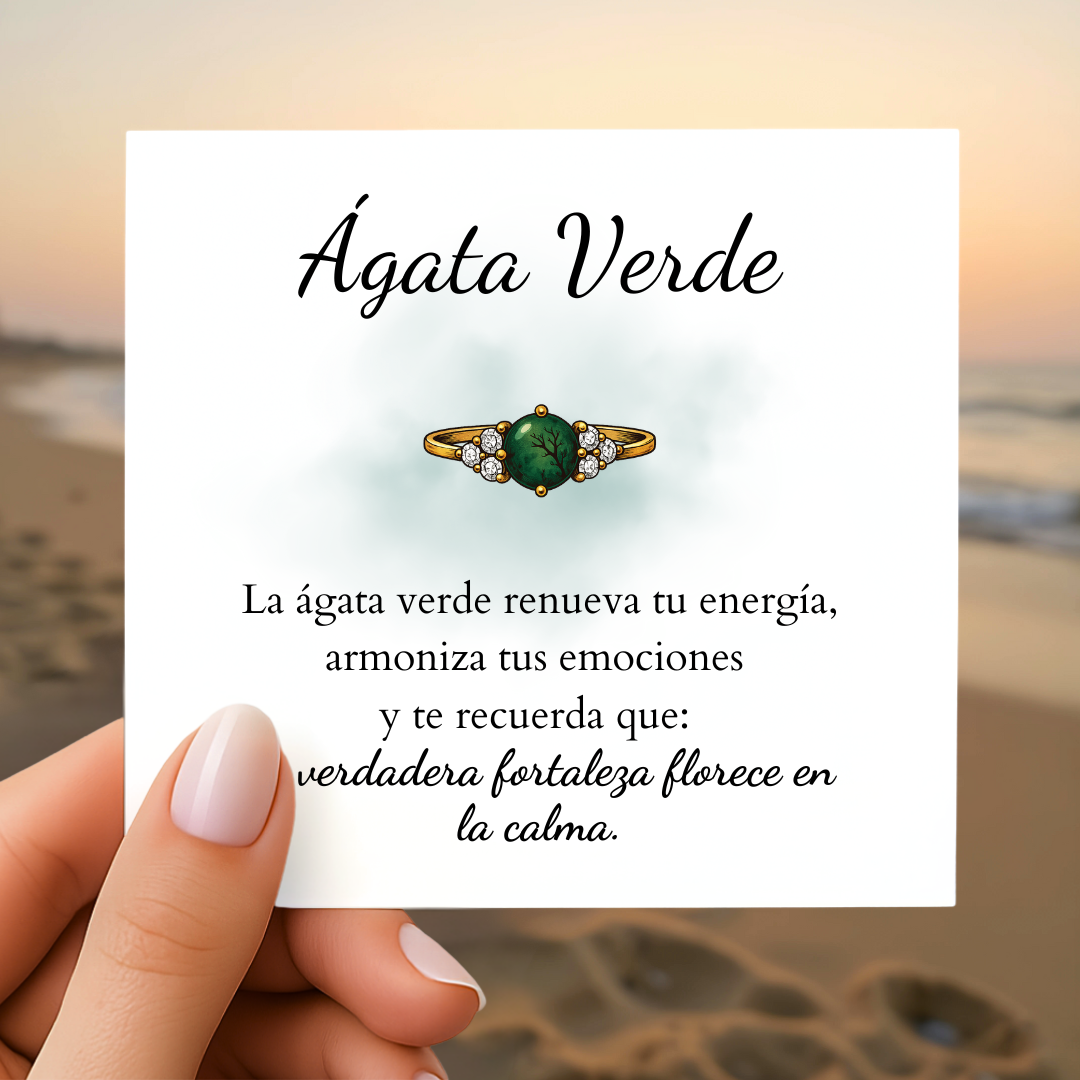 Anillo Ágata Verde